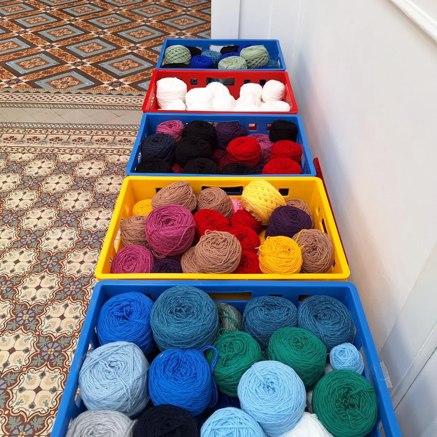 Workshop tufting - ingekaderde wanddecoratie - Foto