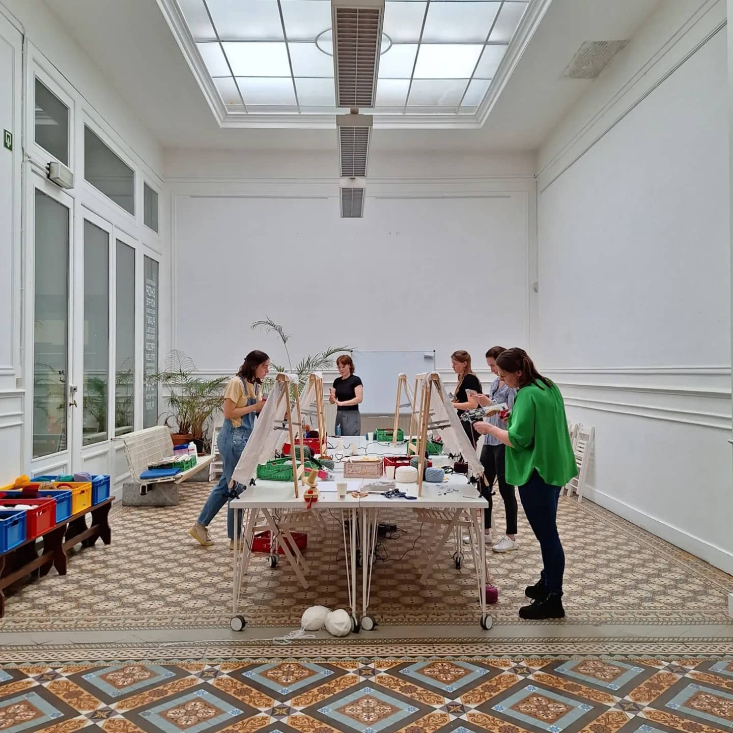 Workshop tufting - ingekaderde wanddecoratie - Foto