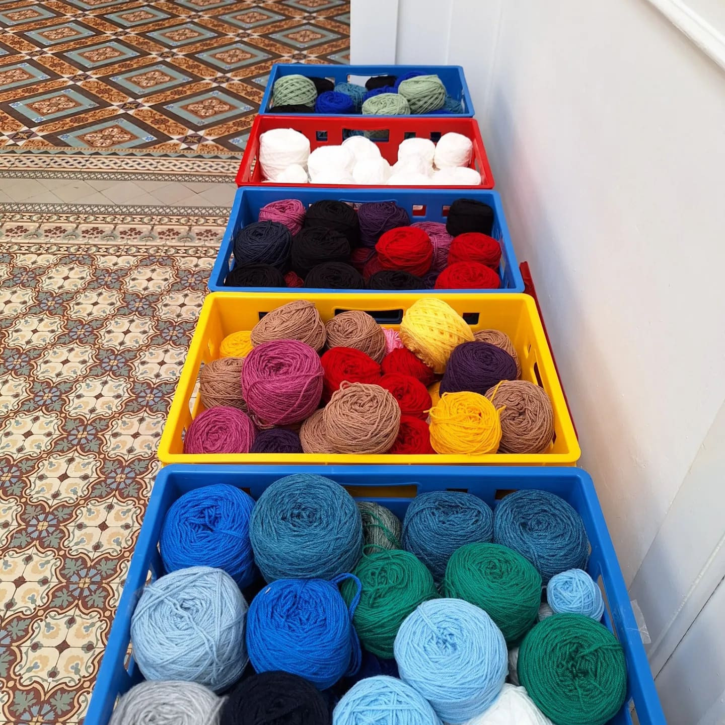 Workshop tufting - ingekaderde wanddecoratie - Foto