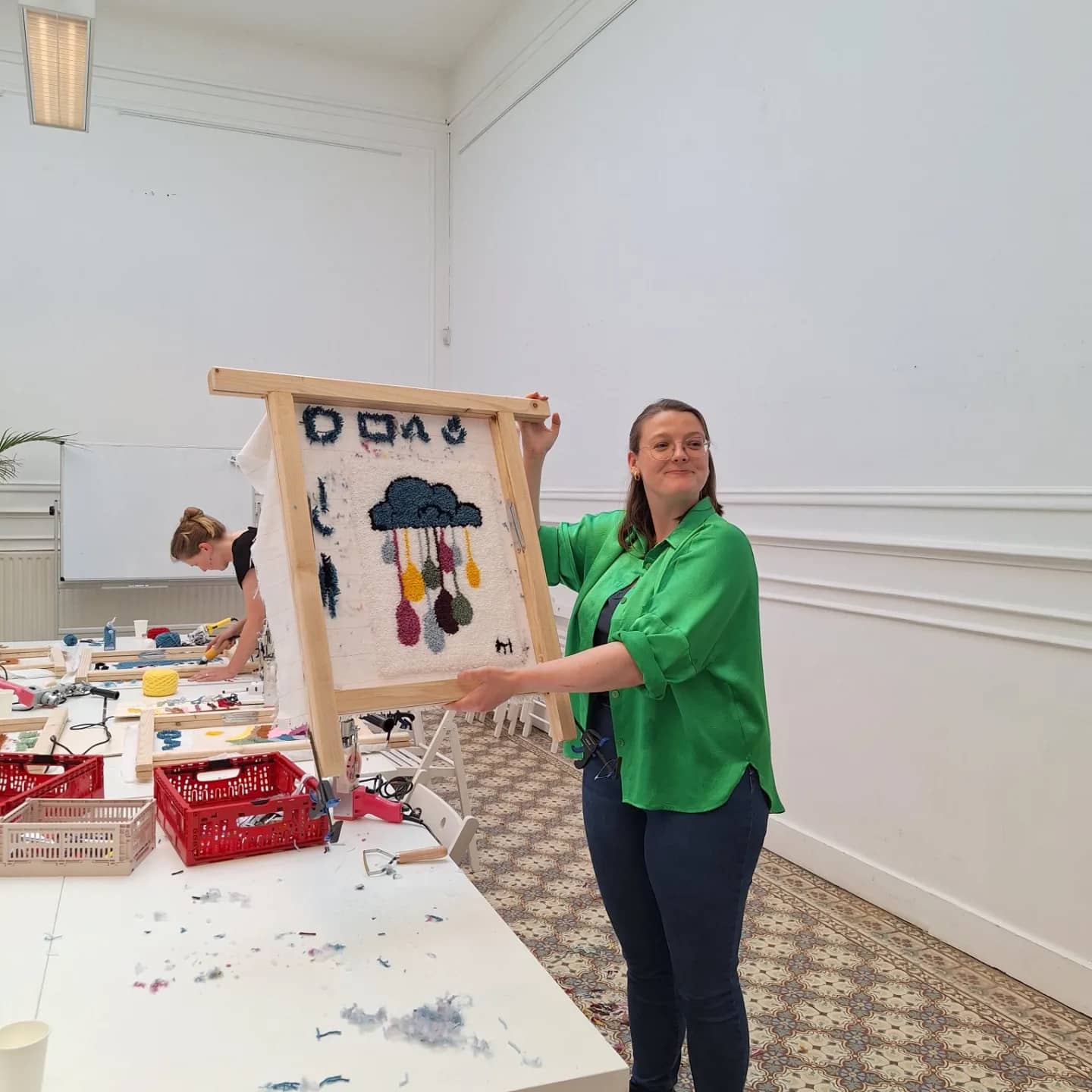 Workshop tufting - ingekaderde wanddecoratie