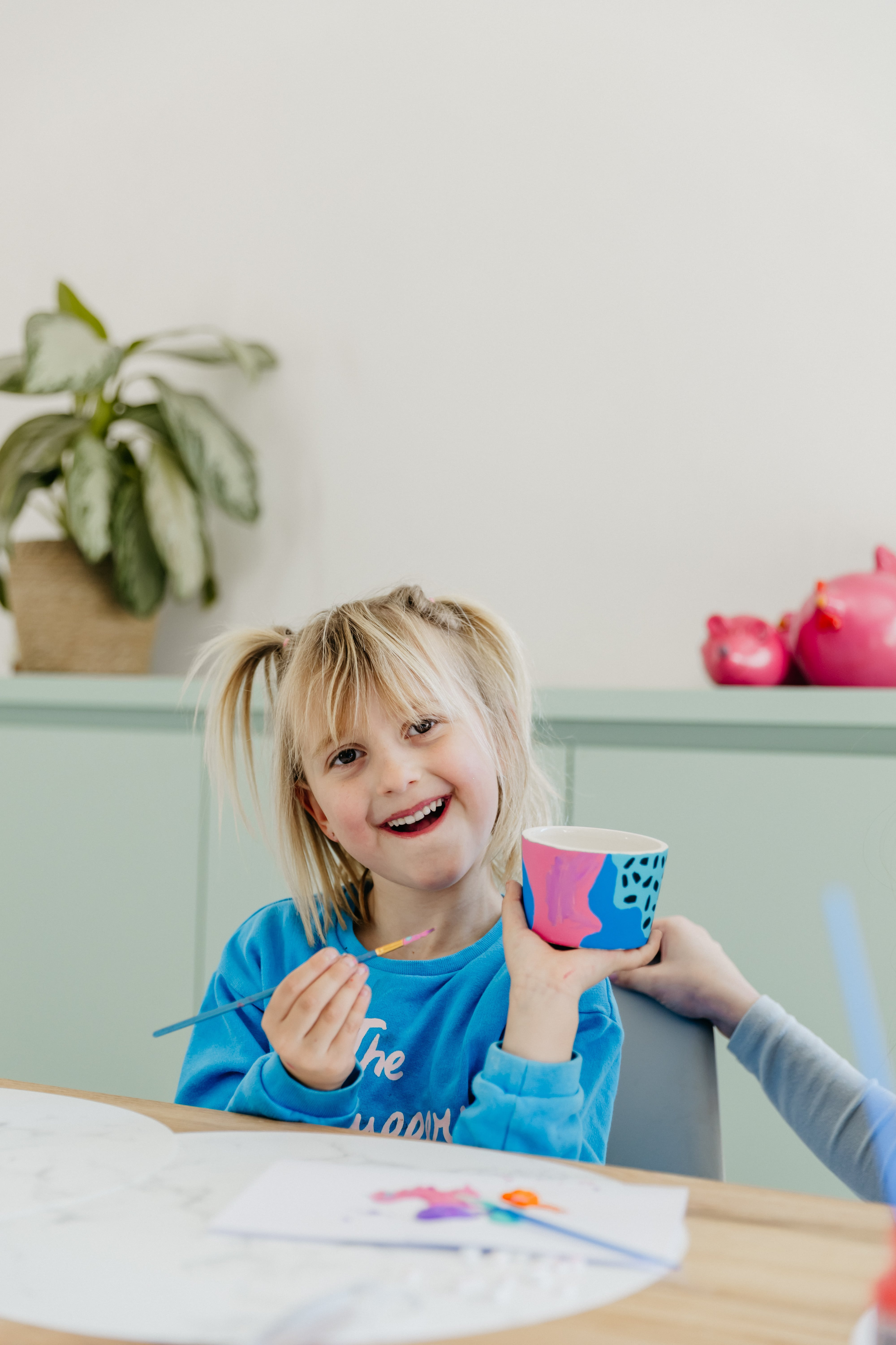 Duo paint & candle (ouder - kind workshop) - Foto