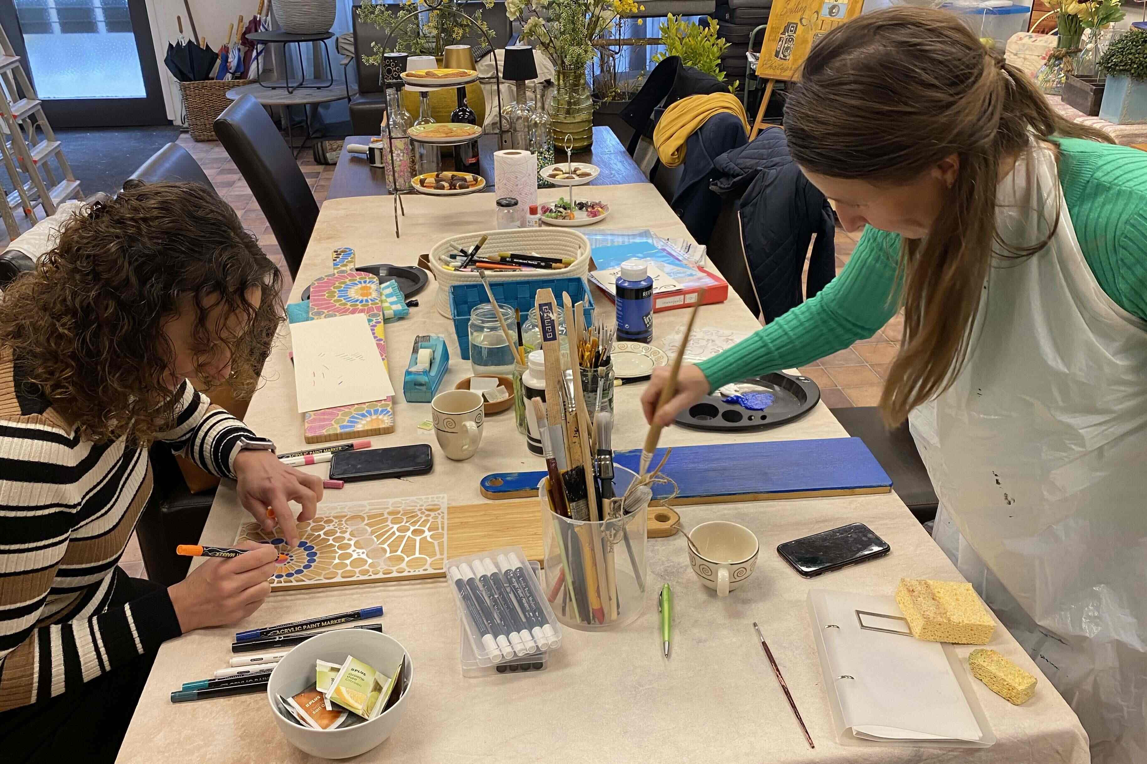 Tapas/borrelplank beschilderen - Foto