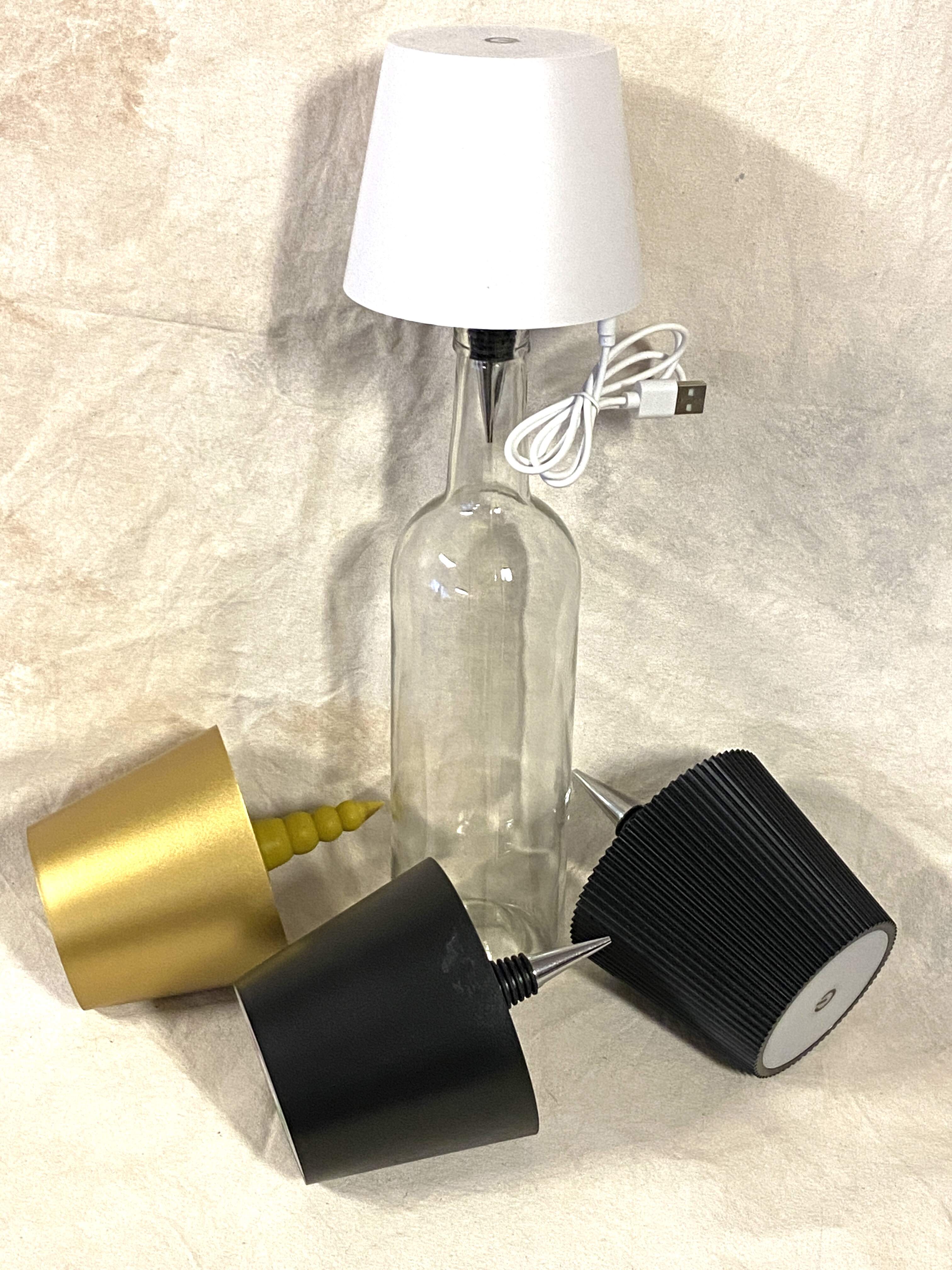 Fles beschilderen met lamp - Foto