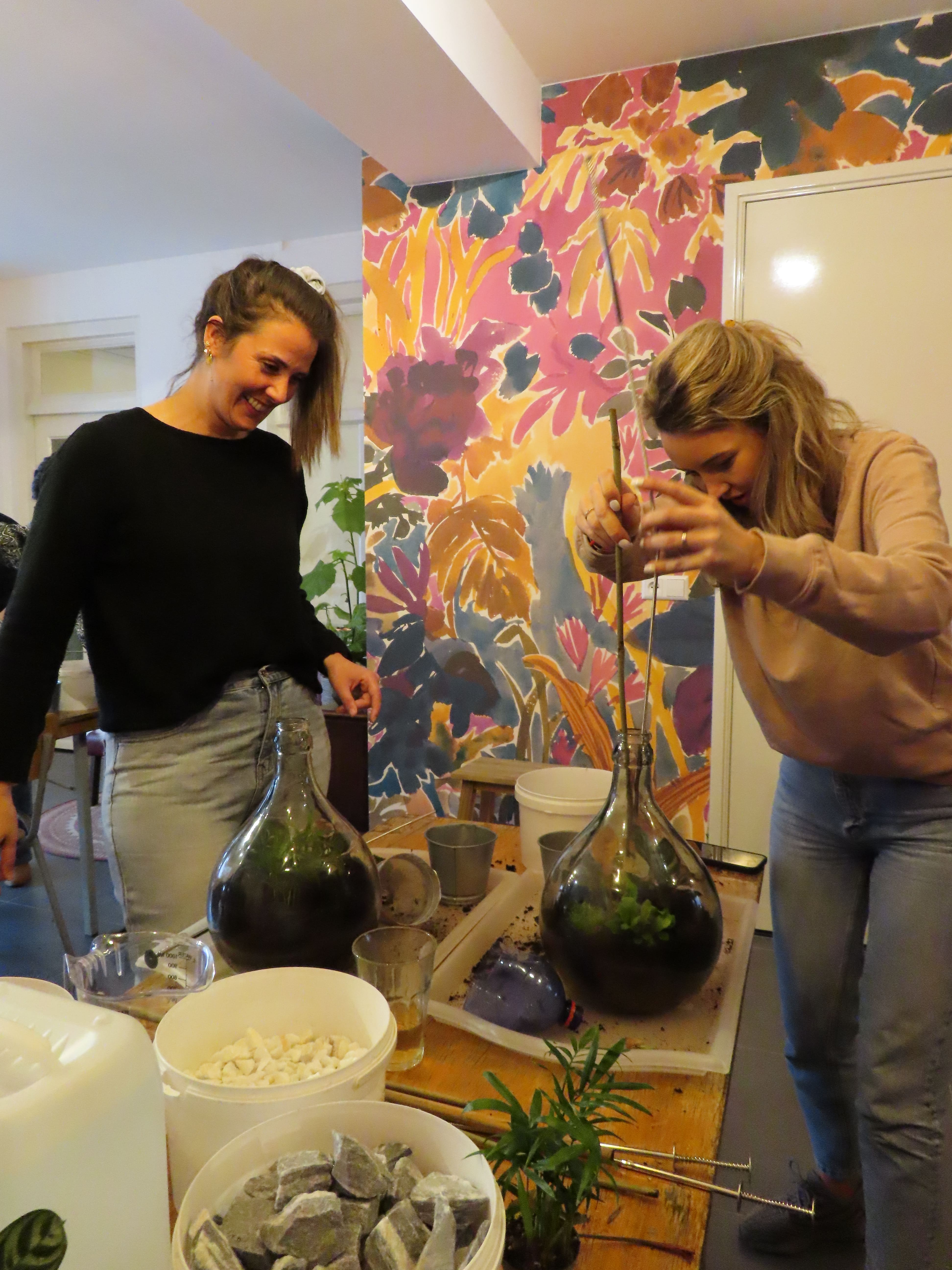 Workshop Flessentuin - zelfvoorzienend ecosysteem - Foto