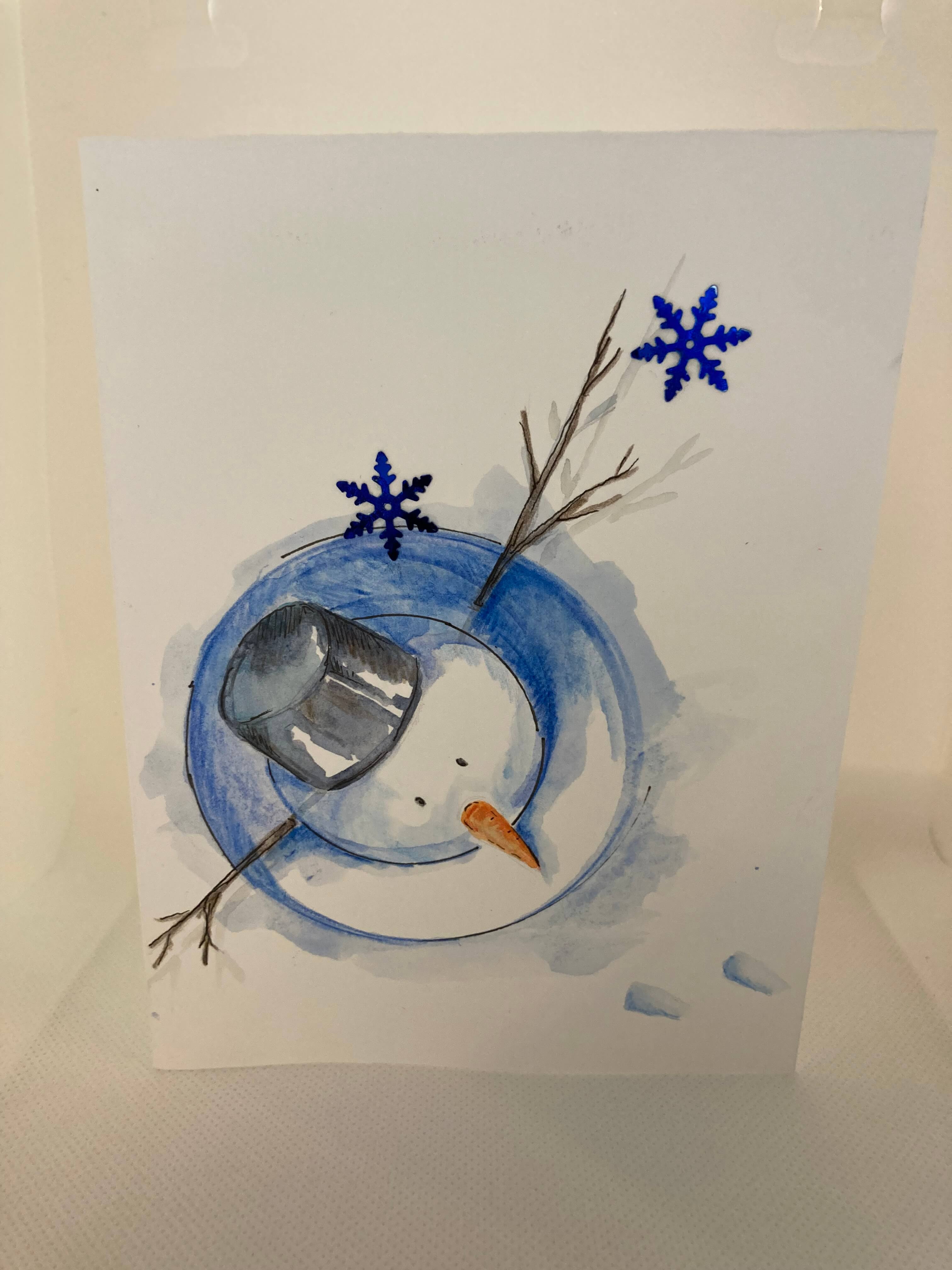 Kerstkaarten maken met aquarelstift @ Libelle Winterfair - 15 / 11 om 12u30 - Foto