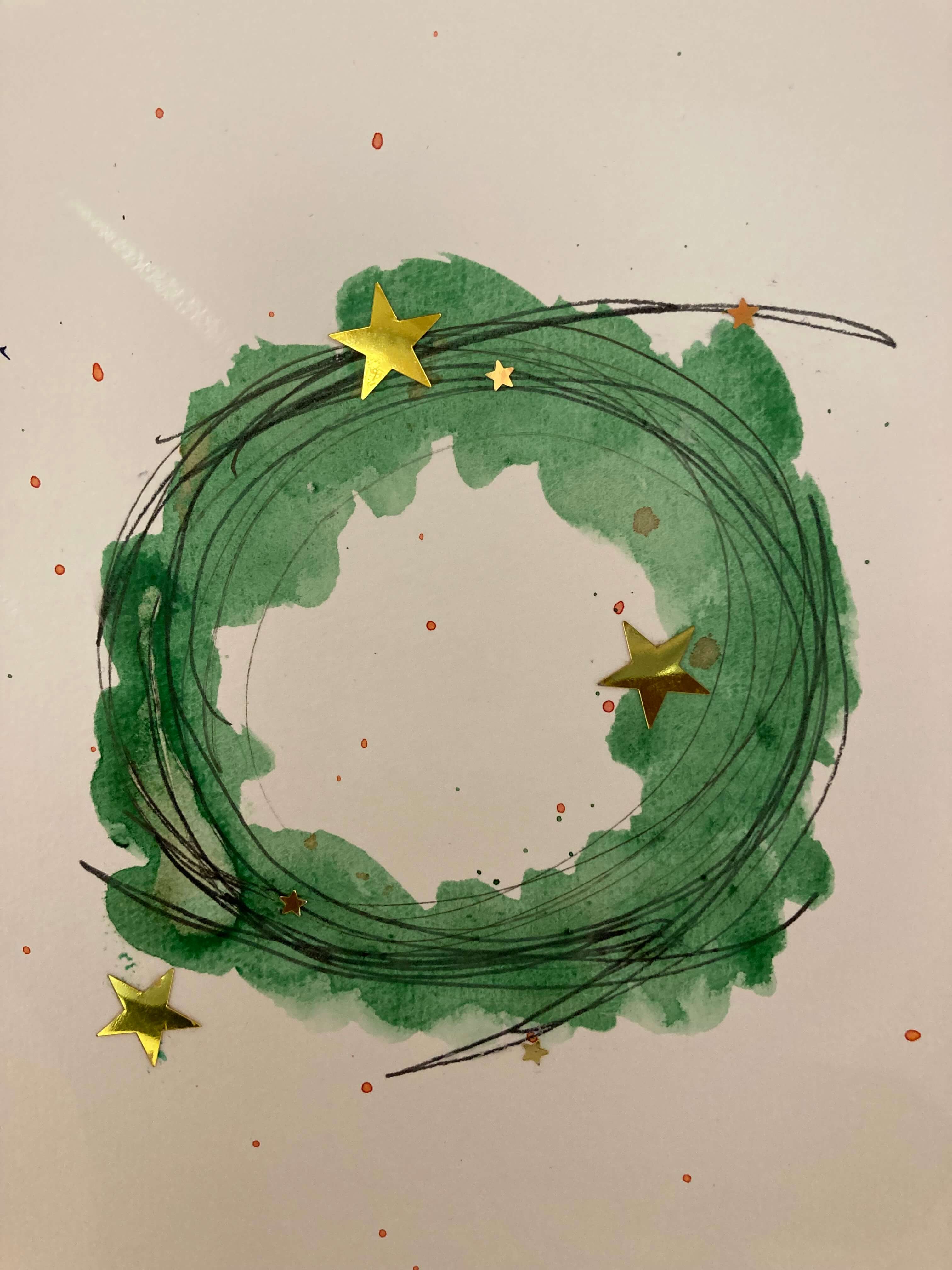 Kerstkaarten maken met aquarelstift @ Libelle Winterfair - 16 / 11 om 13u45 - Foto