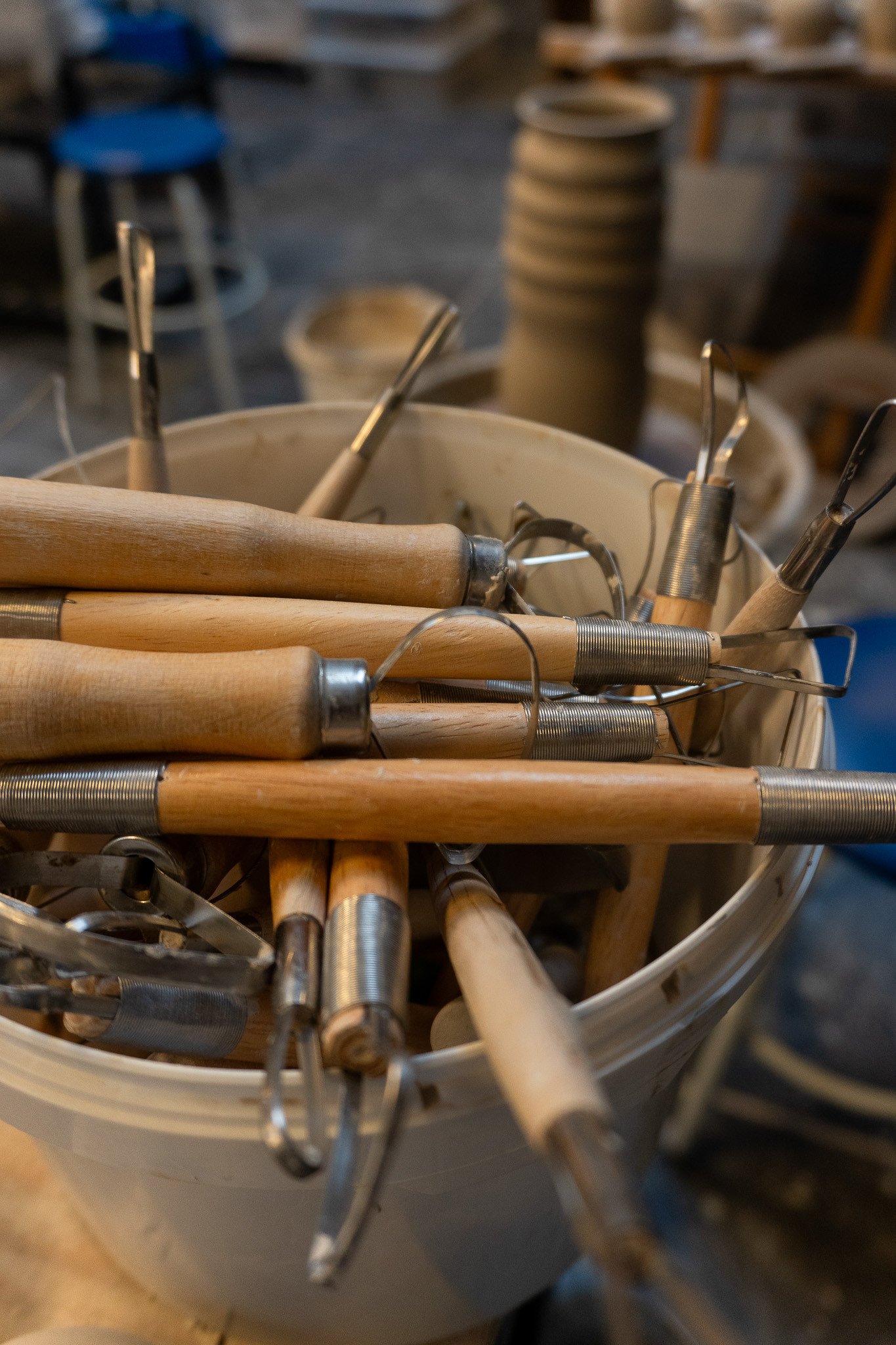Pottenbakken met de draaischijf - Avond workshop - Foto