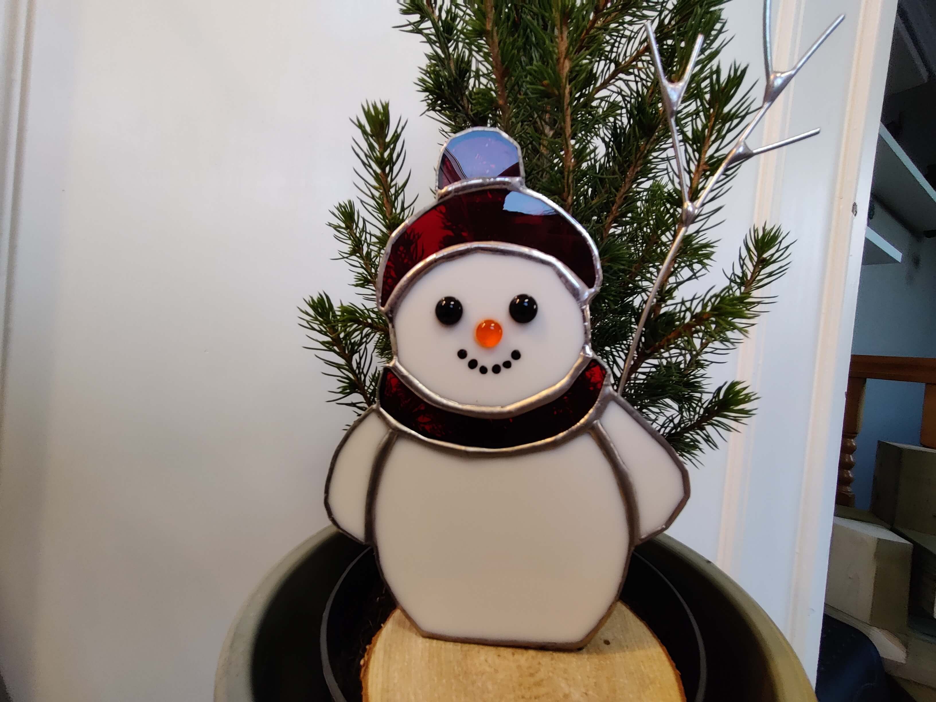 glas-in-lood: koperfolietechniek/ Tiffany workshop in een klein gezellig atelier - Foto