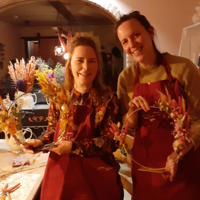 Workshop Flowerhoop met droogbloemen