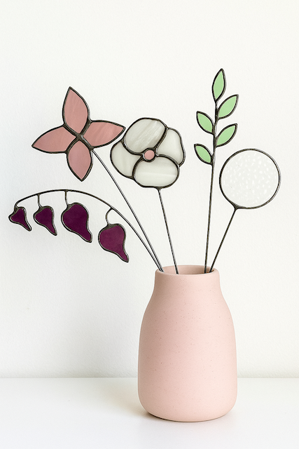 Glas in Lood - Bloem op steel Workshop