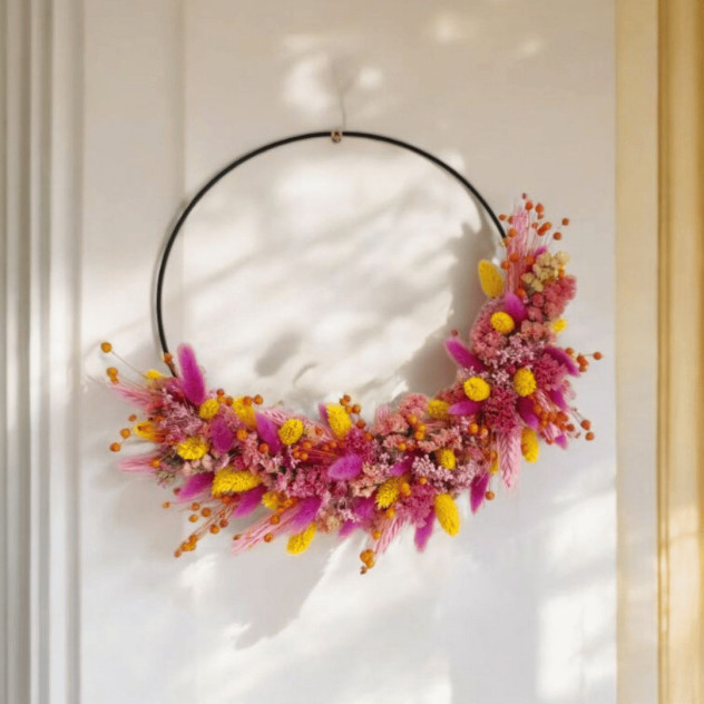 DIY pakket Droogbloemenkrans