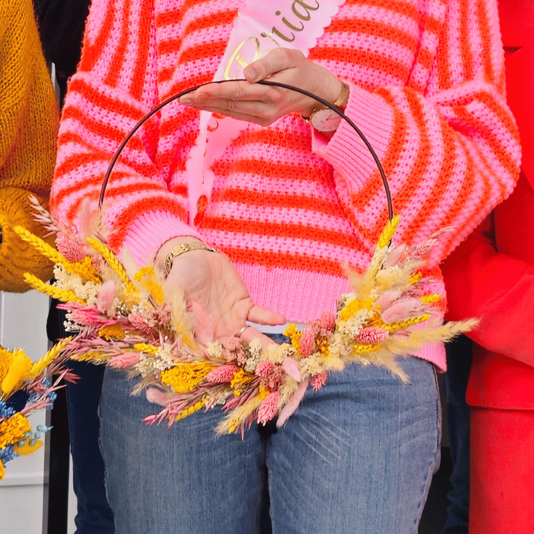 DIY pakket Droogbloemenkrans - Foto