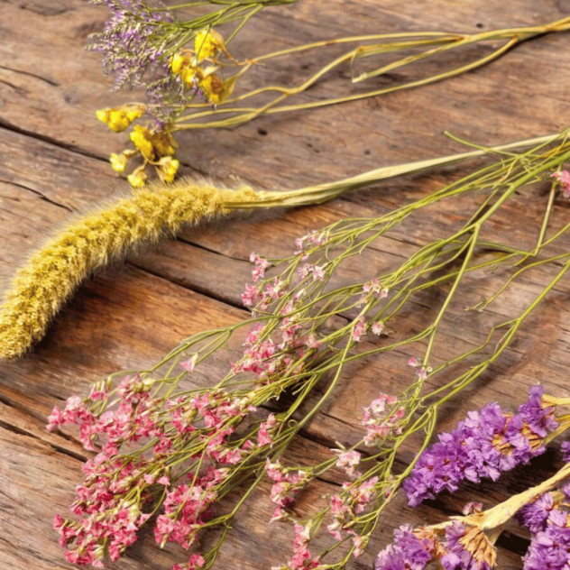 DIY pakket Droogbloemenkrans - Foto
