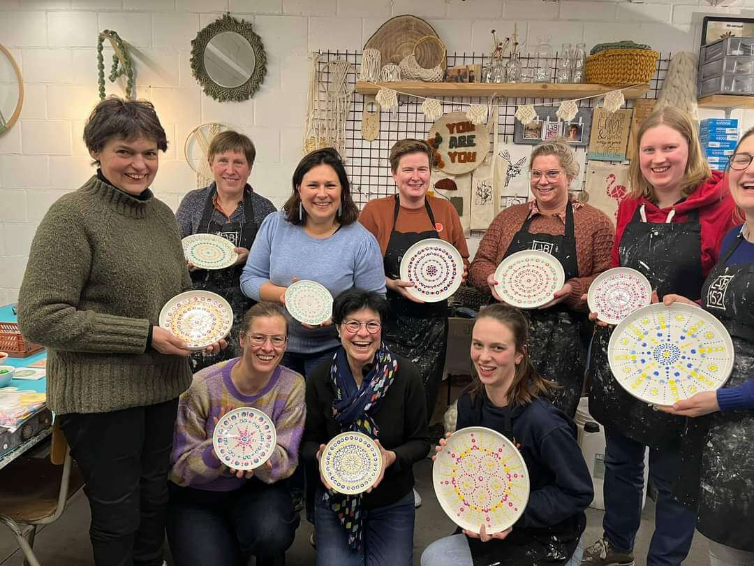 Stippen op porselein workshop - Foto