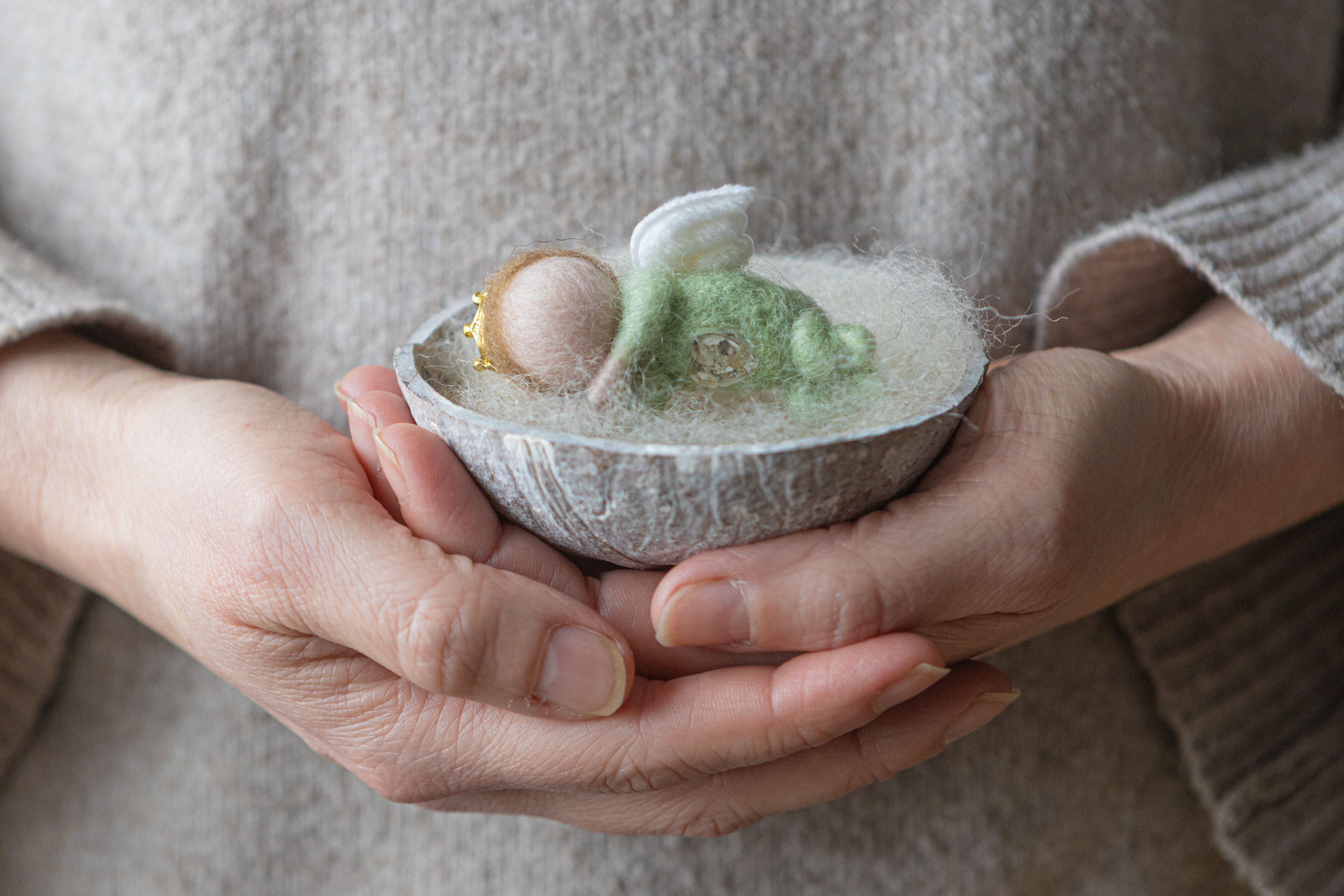 workshop koesterpopje maken uit wol - Foto