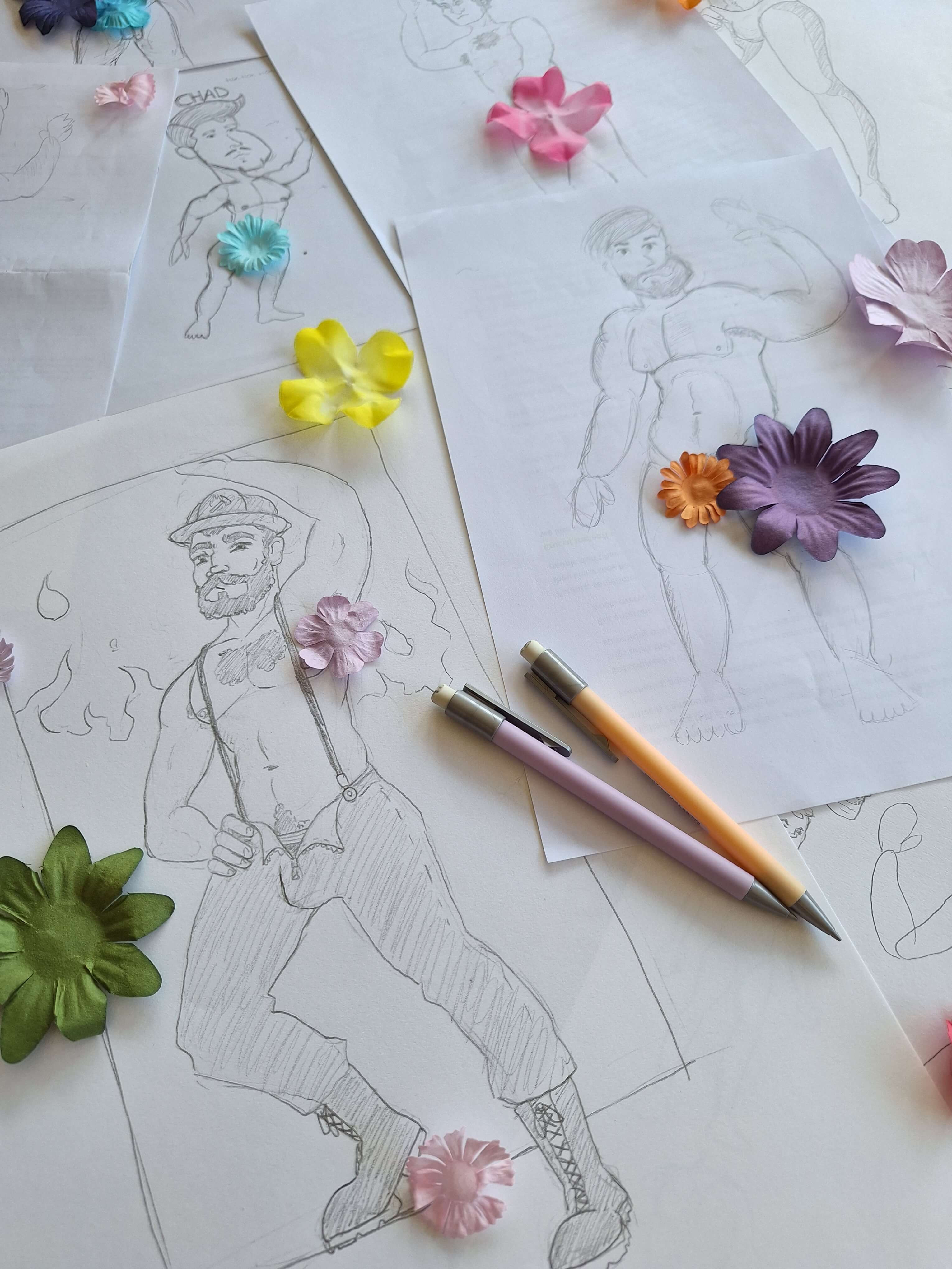 Hete Binken tekenen - Foto