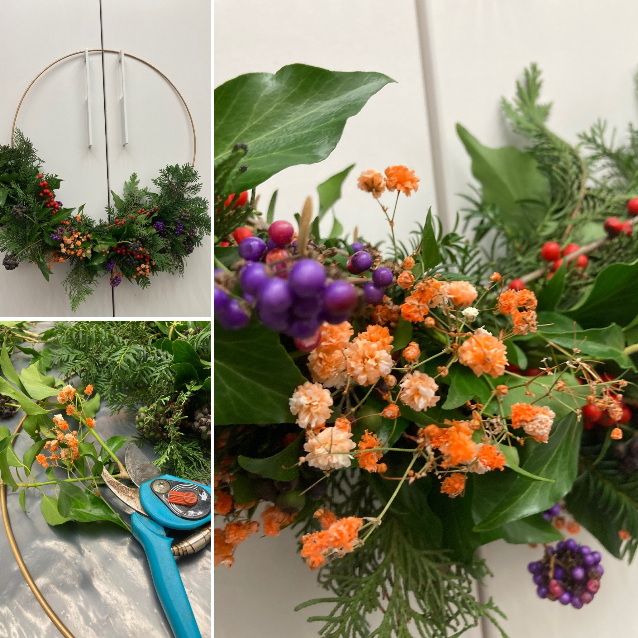 Sfeervolle kerstkrans - Foto