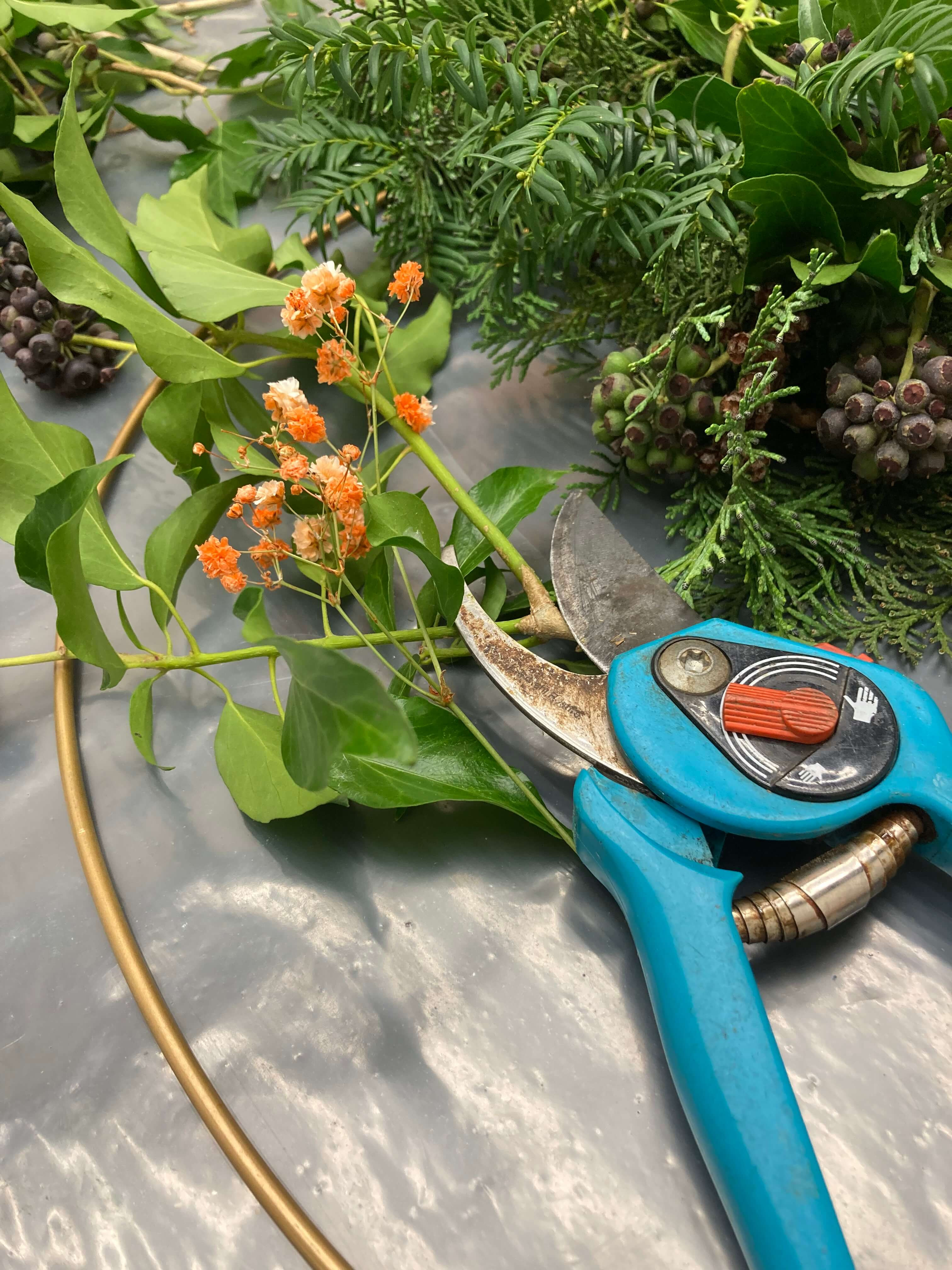 Sfeervolle kerstkrans - Foto