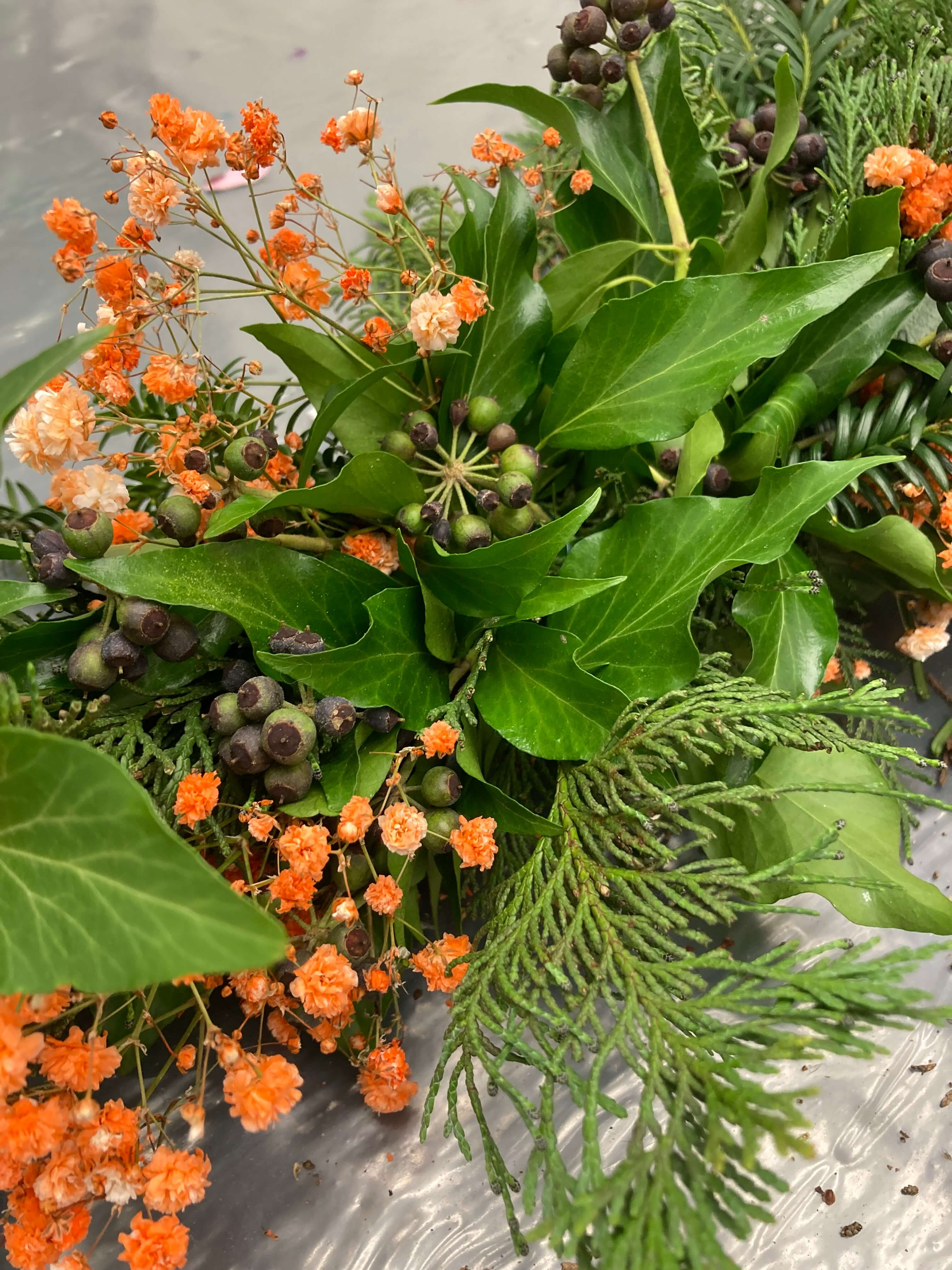 Sfeervolle kerstkrans - Foto