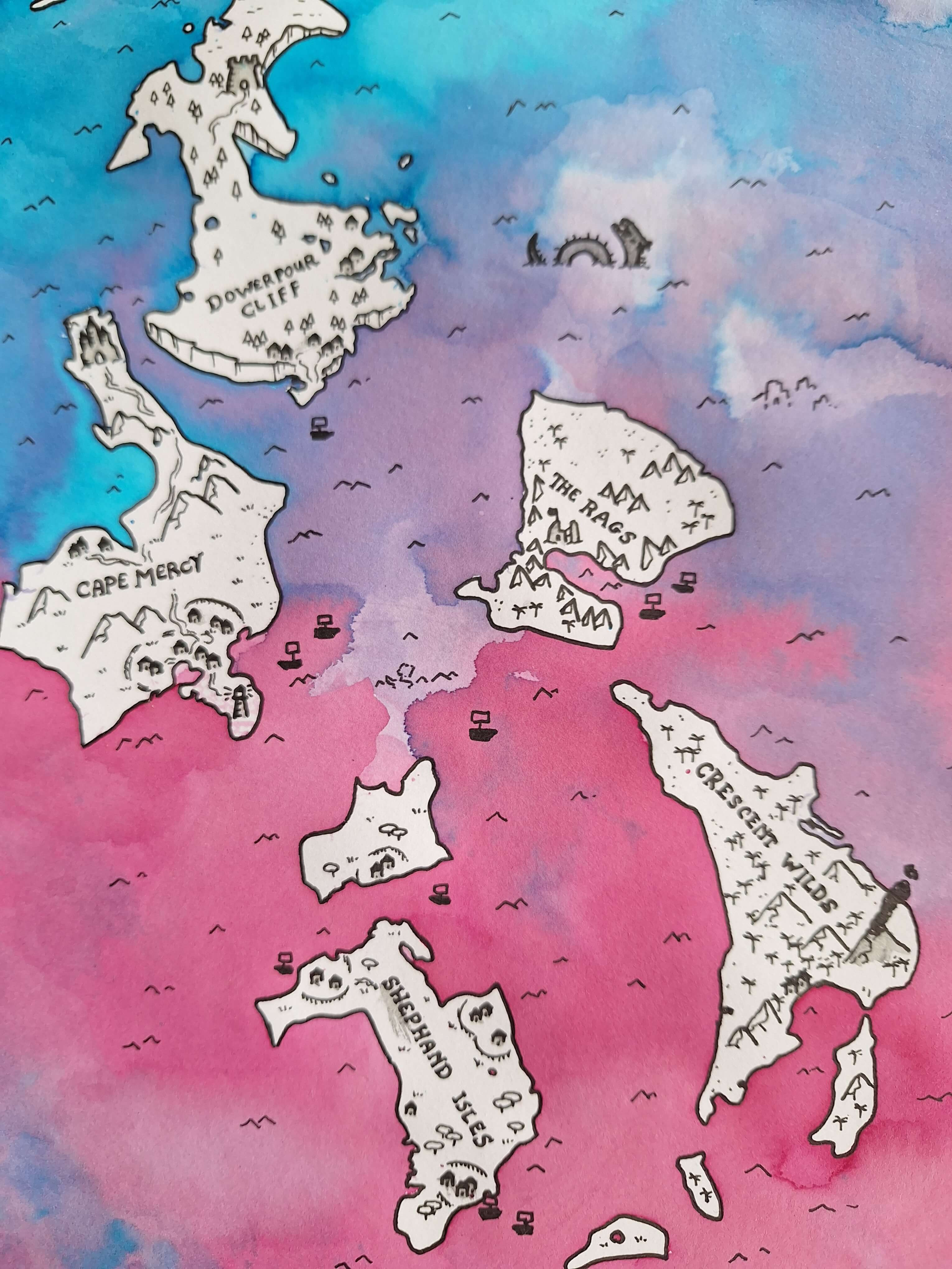 Teken je eigen fantasy kaart - Foto