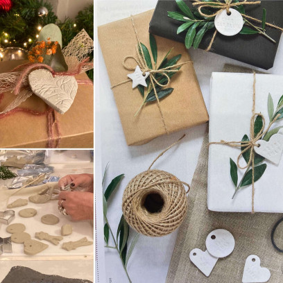 pakjeslabel of kerstornament in klei @ Libelle Winterfair - 13 / 11 om 11u00