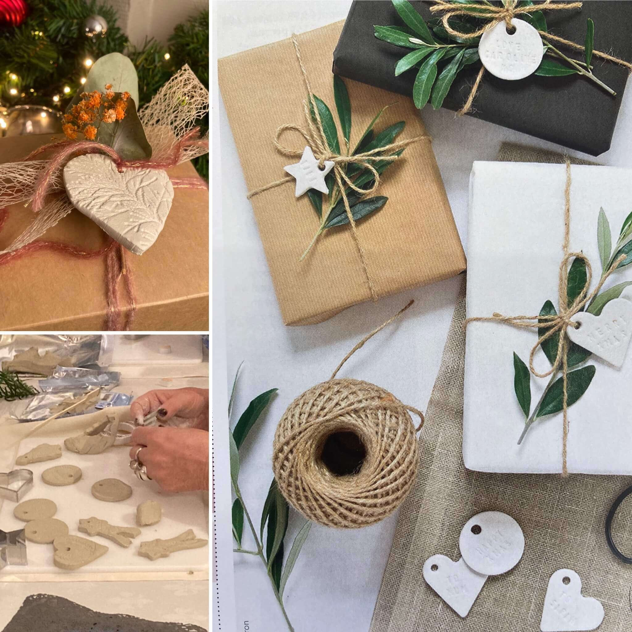 pakjeslabel of kerstornament in klei @ Libelle Winterfair - 13 / 11 om 17u30 - Foto