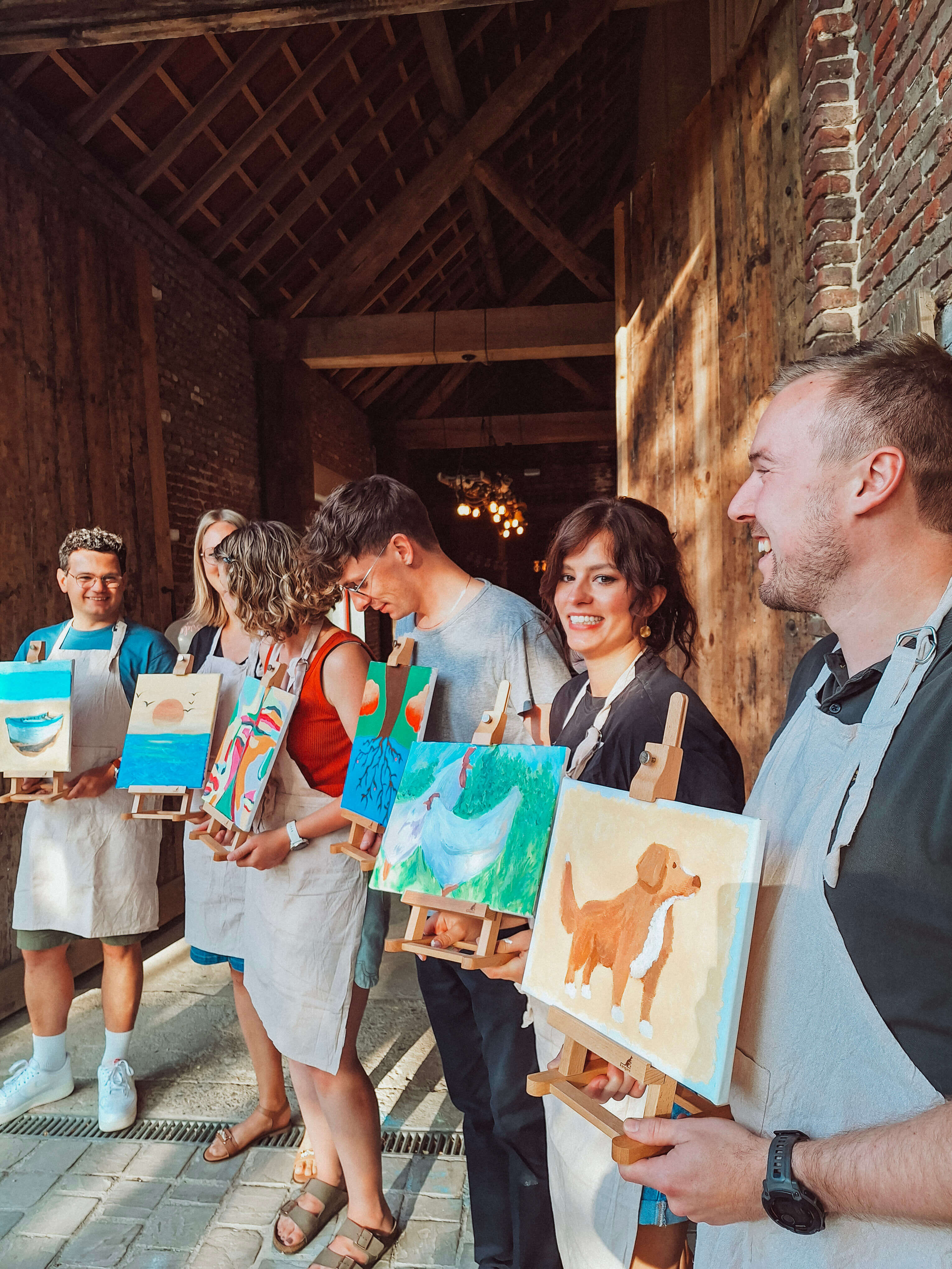 Canvas Paint & Sip - Schilderen met acrylverf op doek - Foto