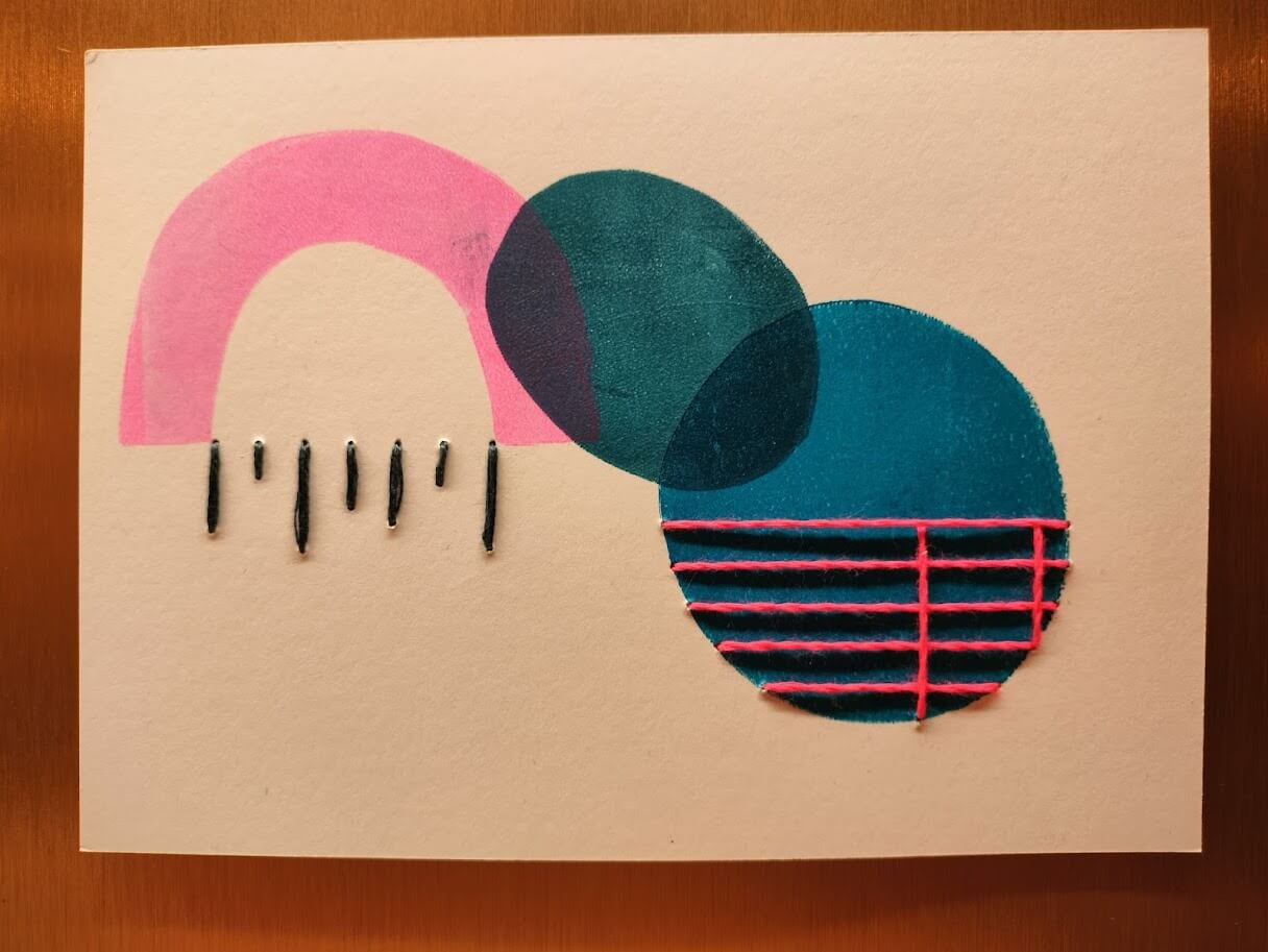 paint,paste & stitch - Foto