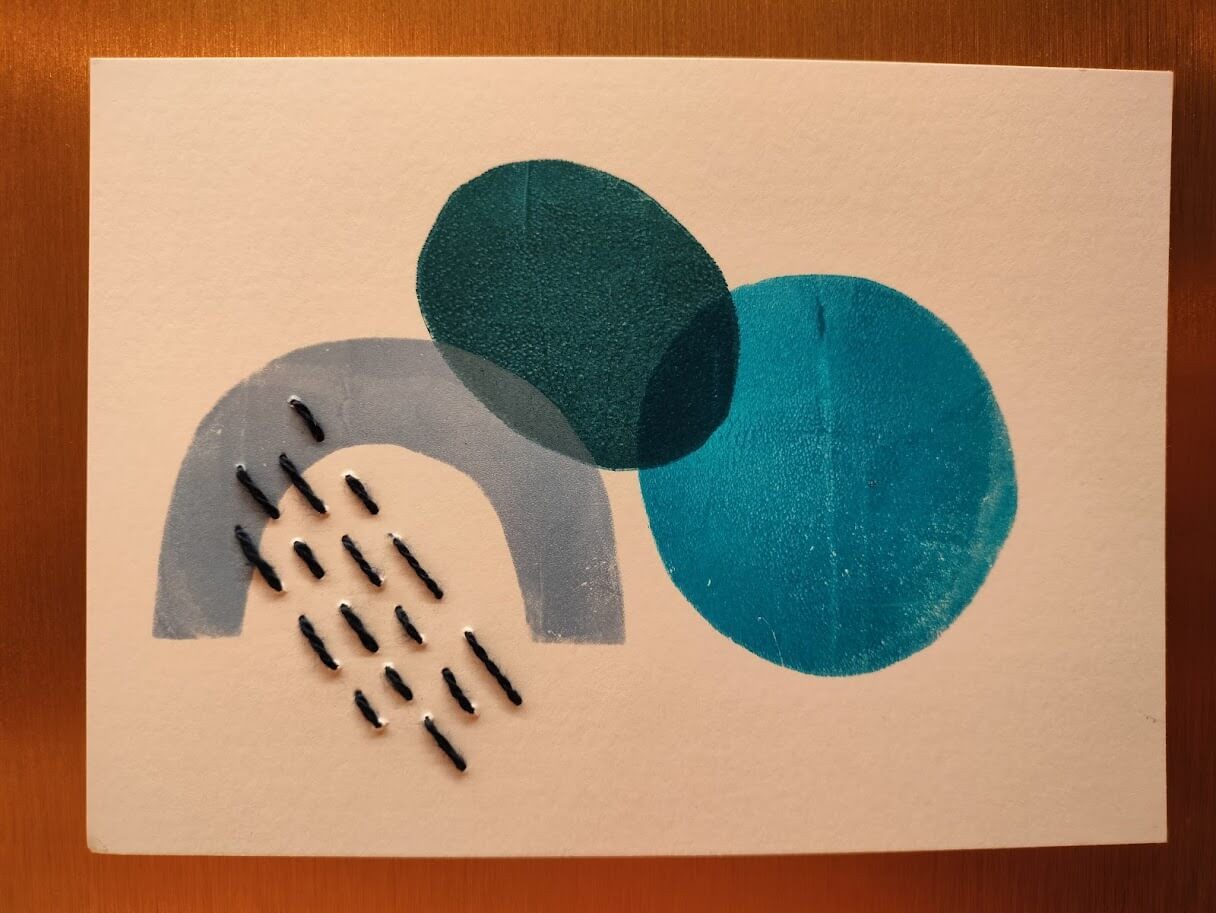 paint,paste & stitch - Foto