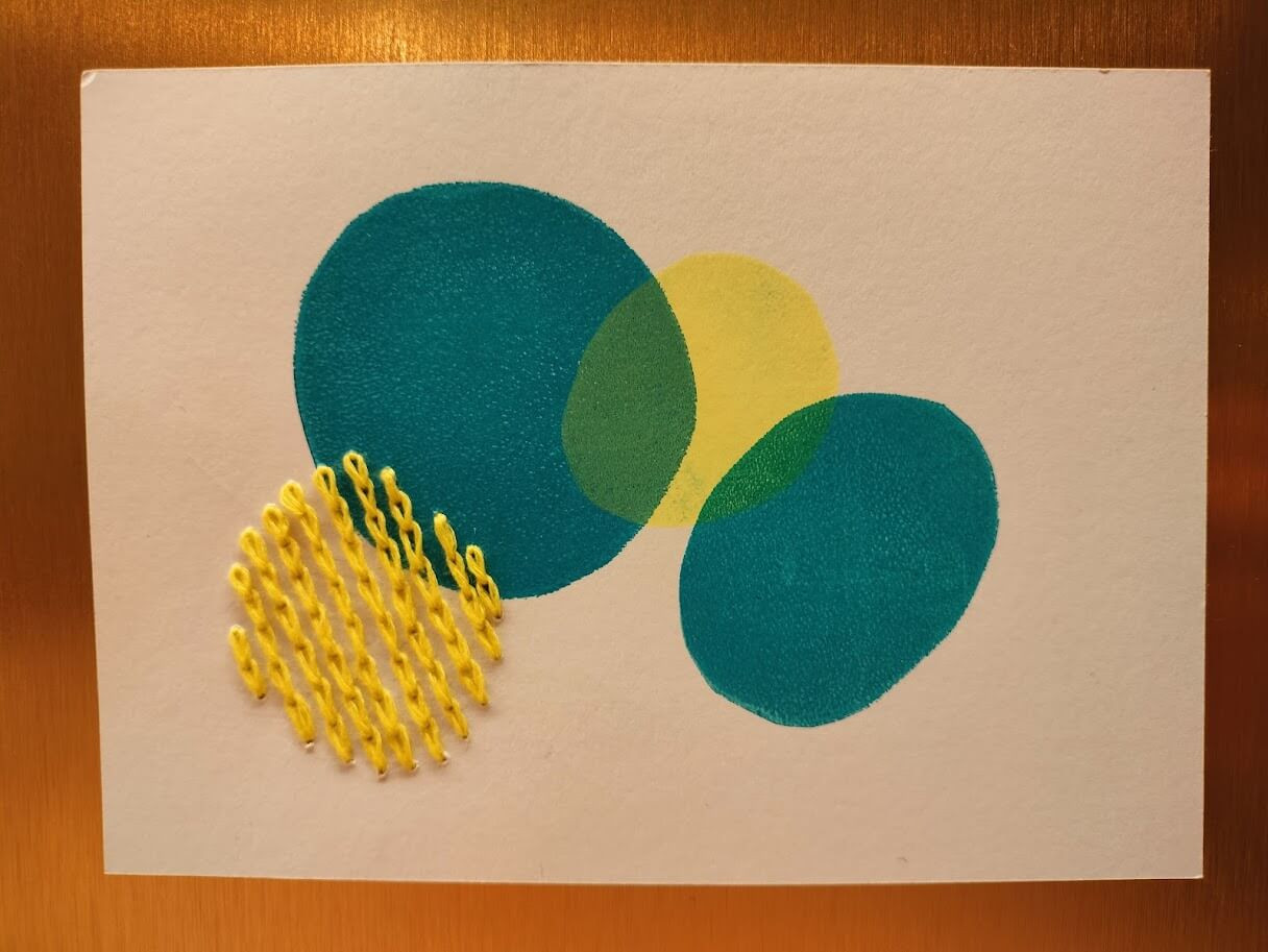 paint,paste & stitch - Foto