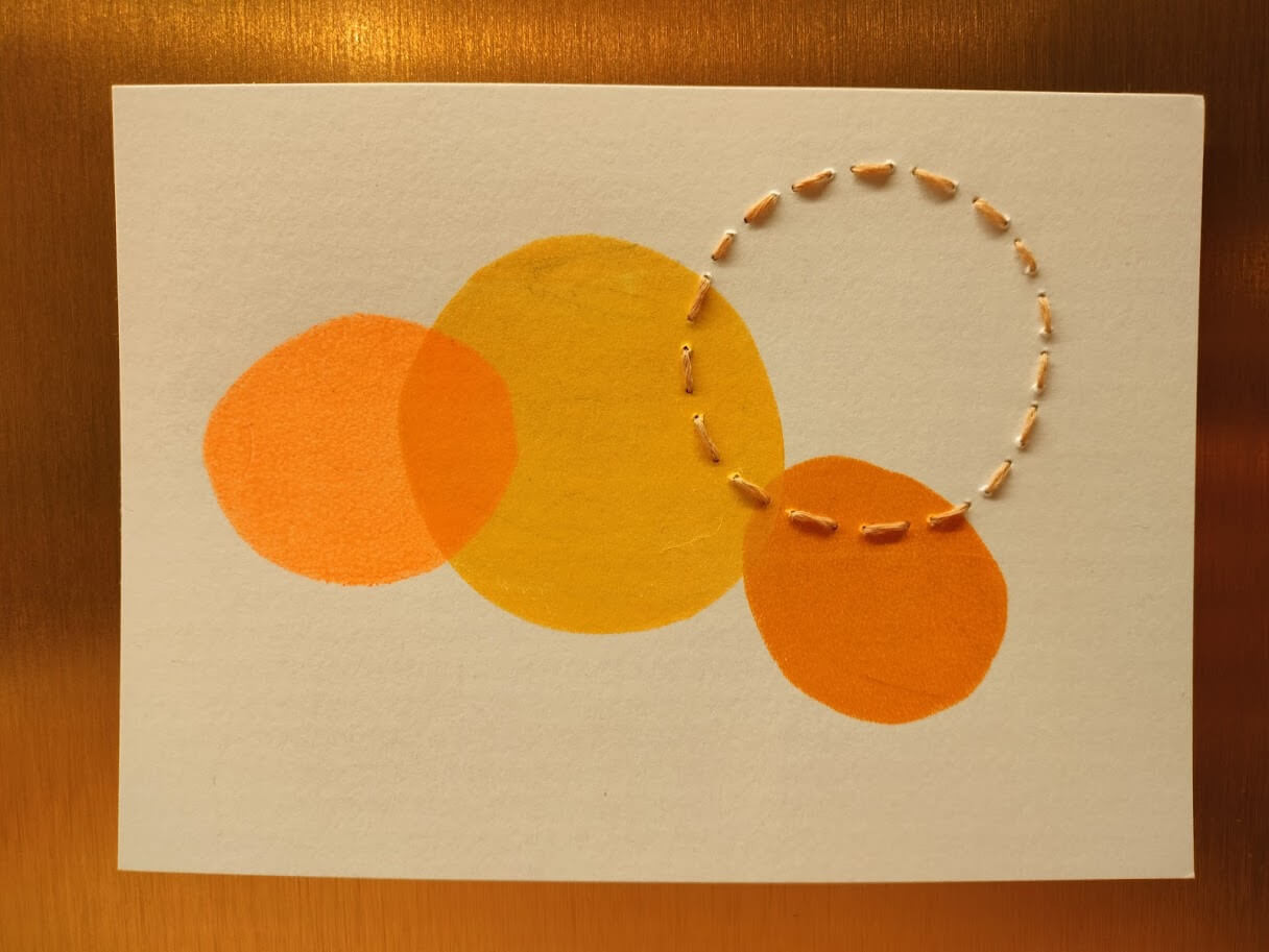 paint,paste & stitch - Foto