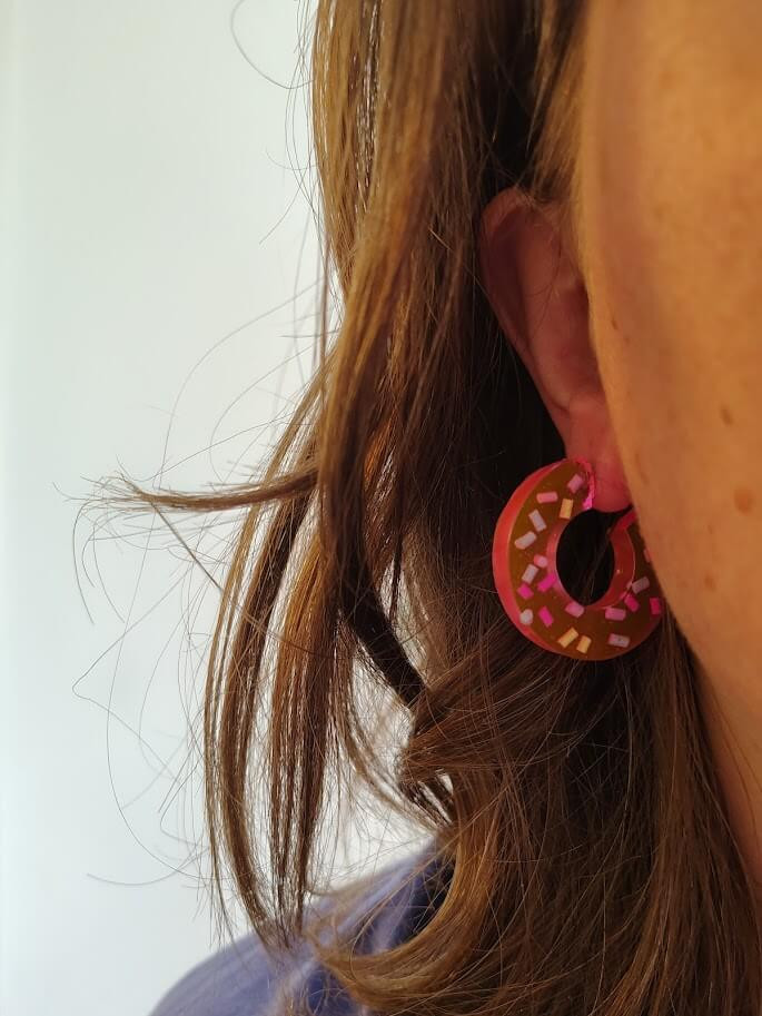 epoxy oorringen - Foto