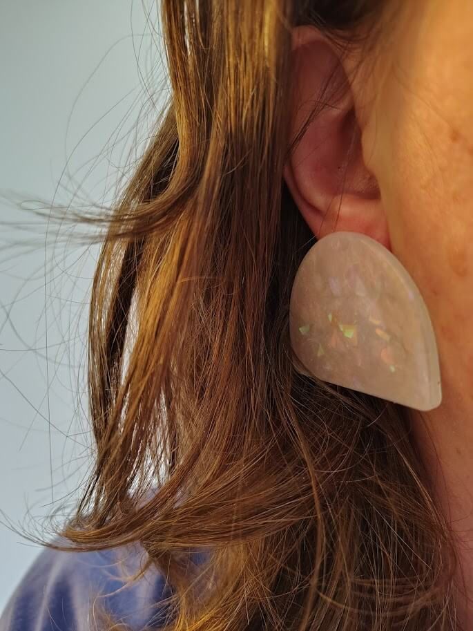 epoxy oorringen - Foto