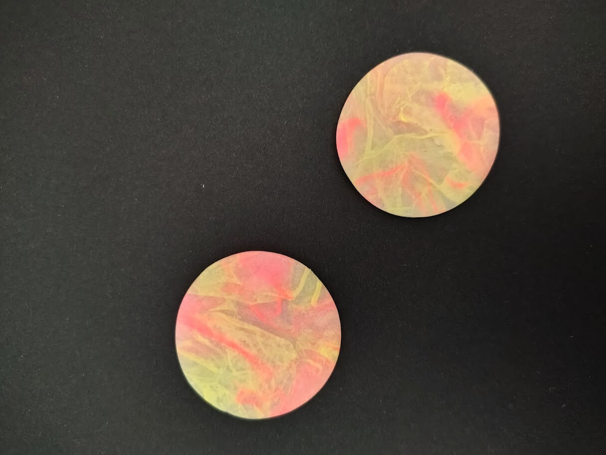 polymeerklei oorringen - Foto