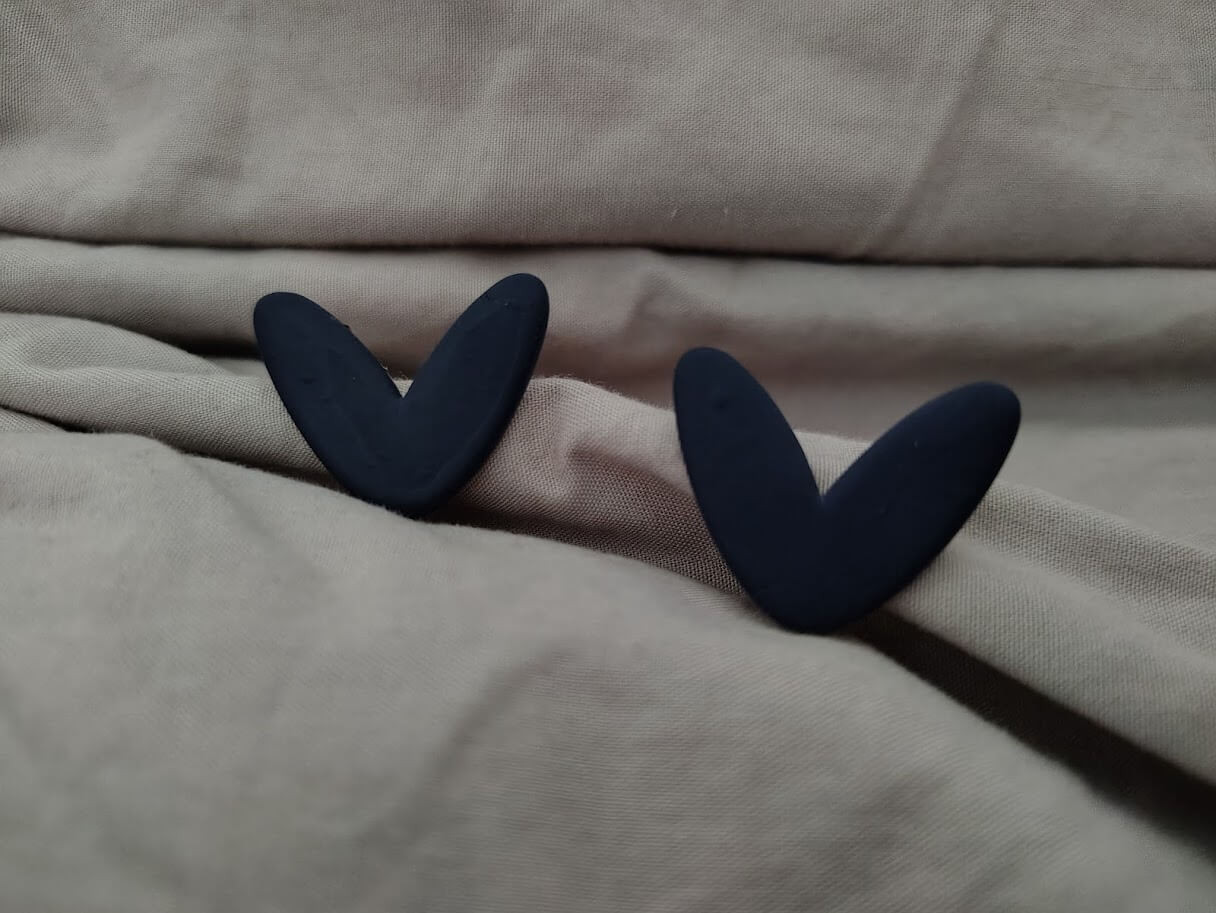 polymeerklei oorringen - Foto