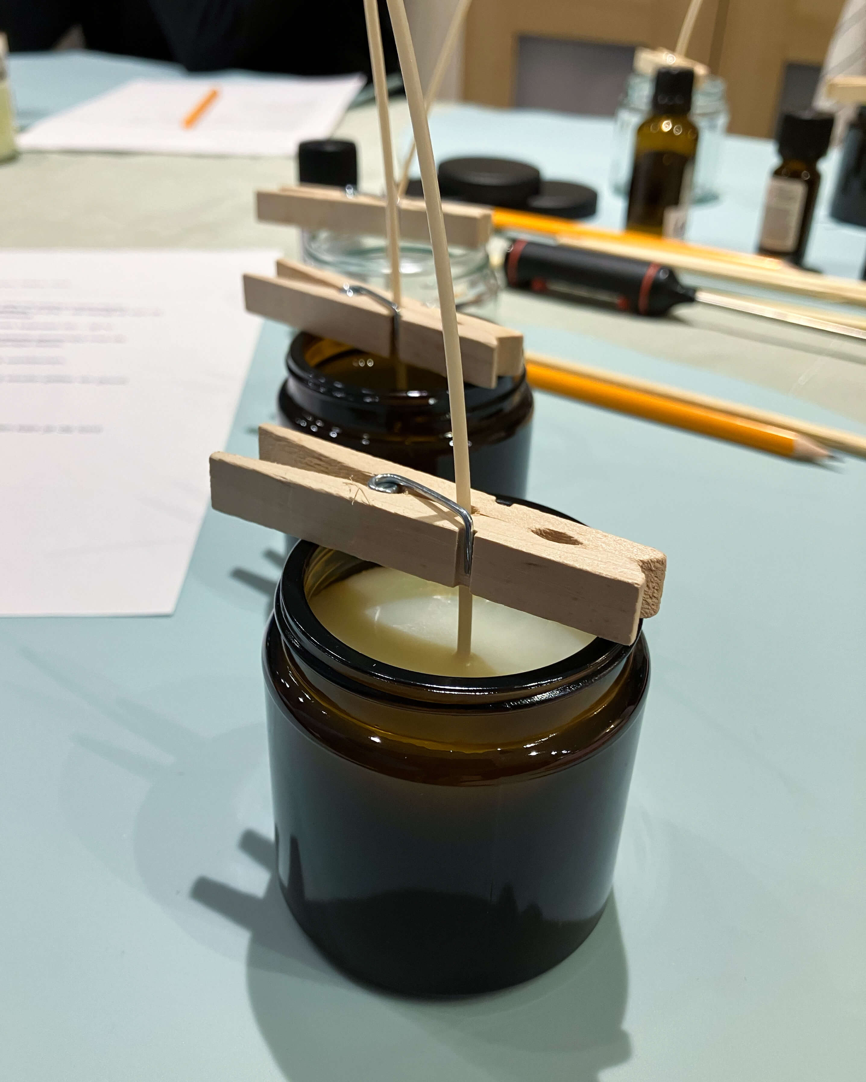 Geurkaarsen workshop in kerstsfeer - Foto