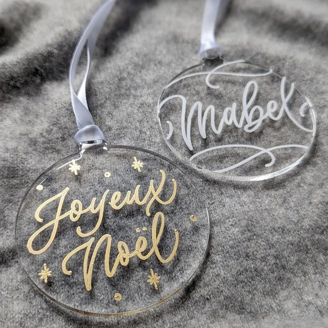 Kerstornamenten graveren 🎄 - Foto