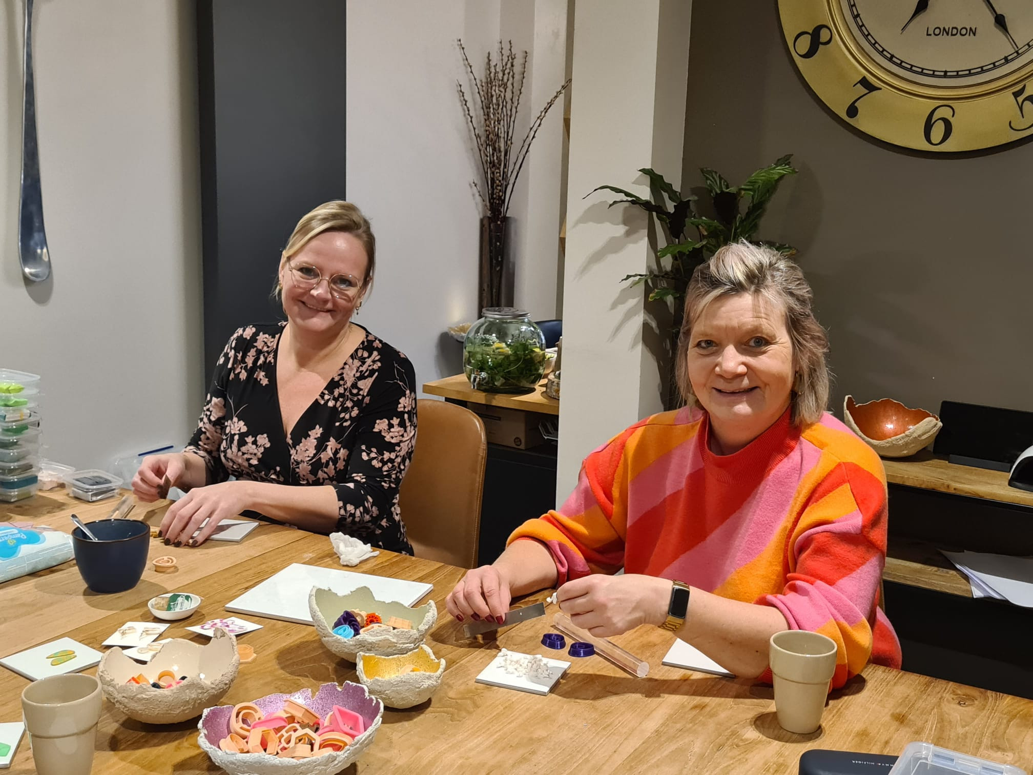 Workshop oorbellen uit polymeerklei - Foto