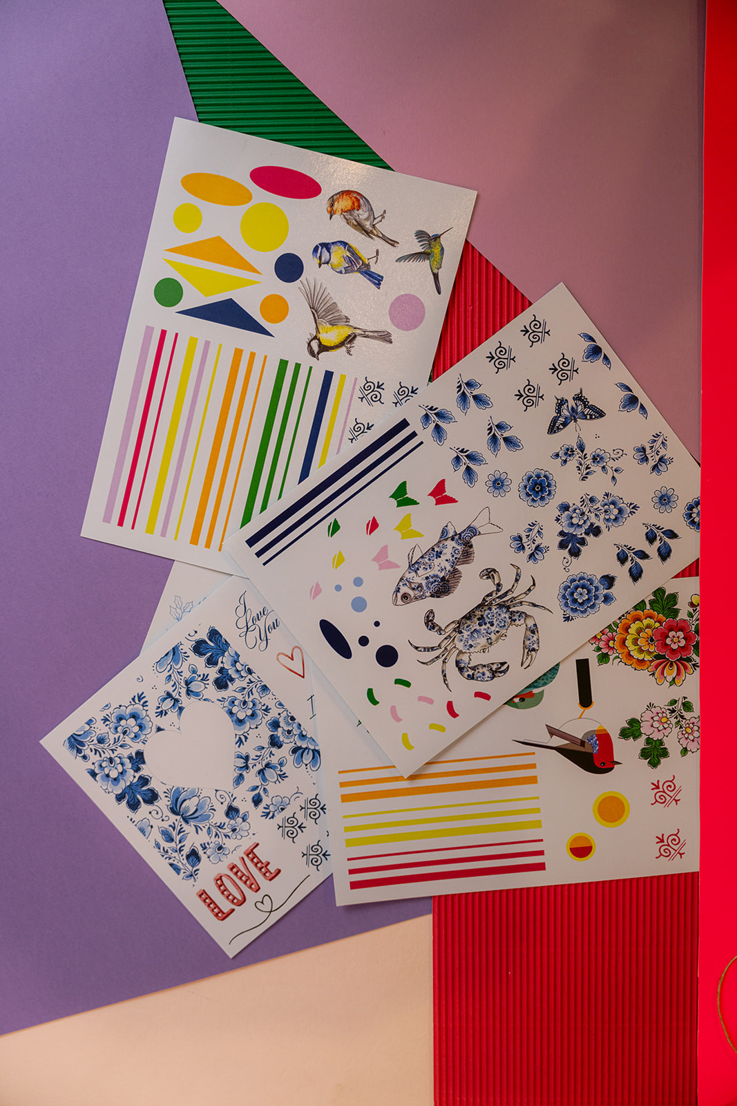 DIY pakket, decoreer je eigen tegel (Klassieke vogels) - Foto