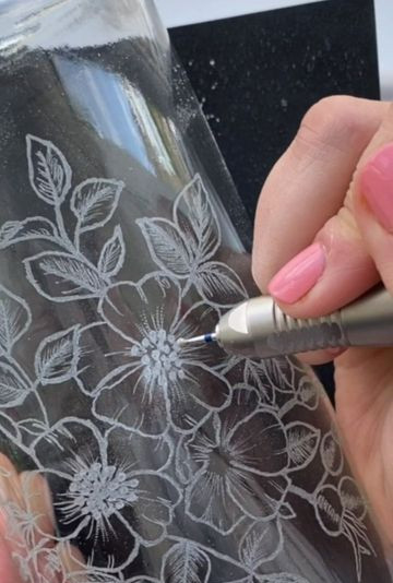 Workshop: Glaswerk graveren - Foto