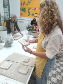 Botanische tegels workshop - Foto