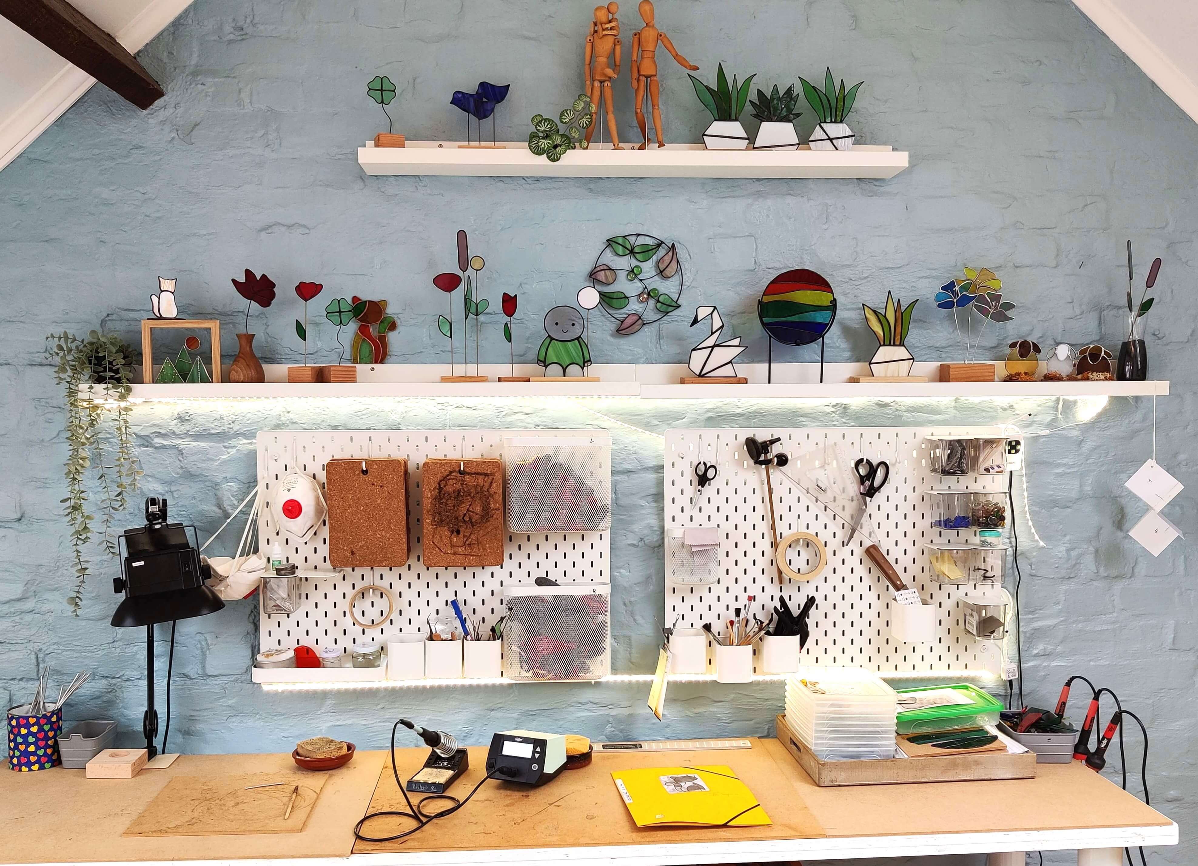 Workshop glas-in-lood:  koperfolietechniek/ Tiffany - Foto