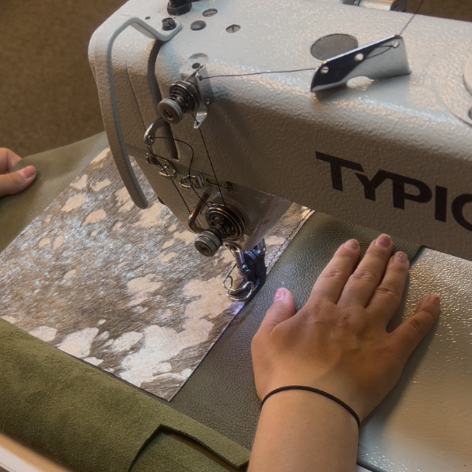 Maak je eigen leren tas - Foto