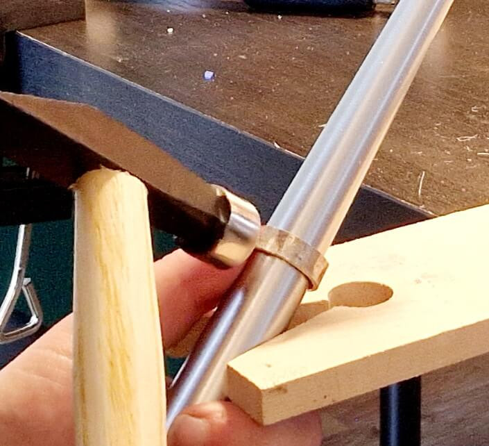 Workshop Zilveren Ring of Armband met hamerslag - Foto