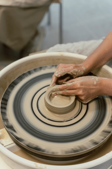 Workshop ouder - kind pottenbakken - Foto