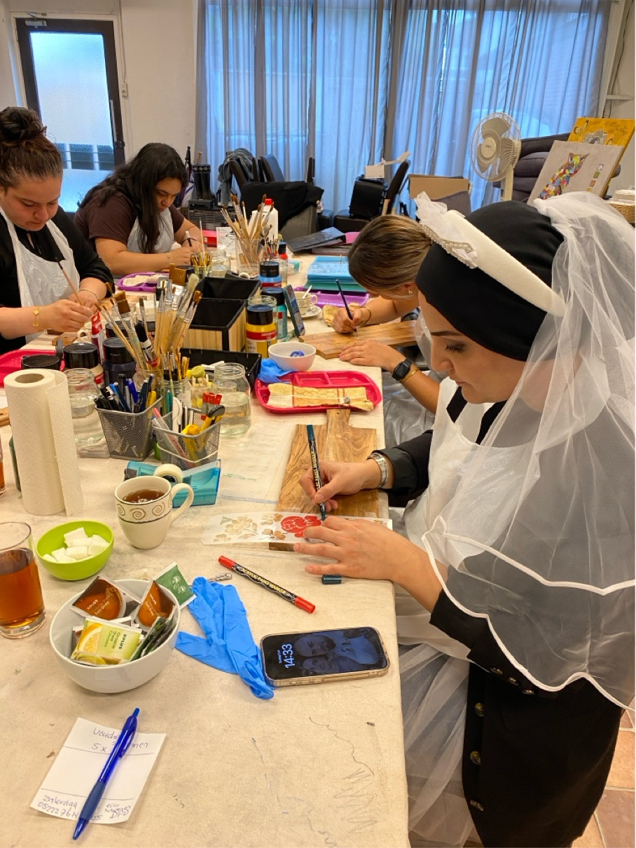 Tapas/borrelplank beschilderen - Foto