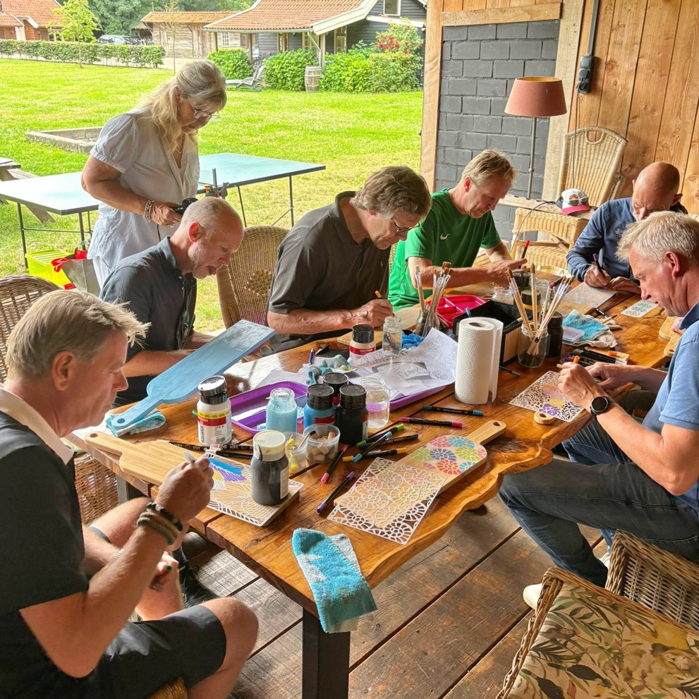 Tapas/borrelplank beschilderen - Foto