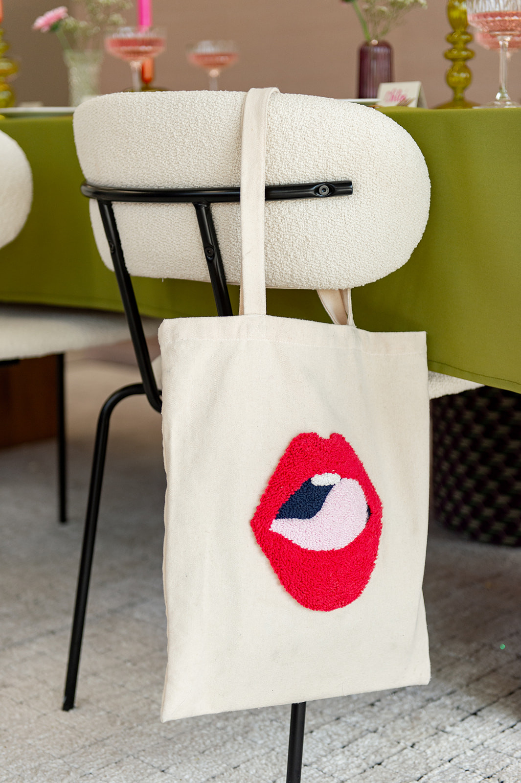 Punch Needle Canvas Tas DIY Pakket - Foto