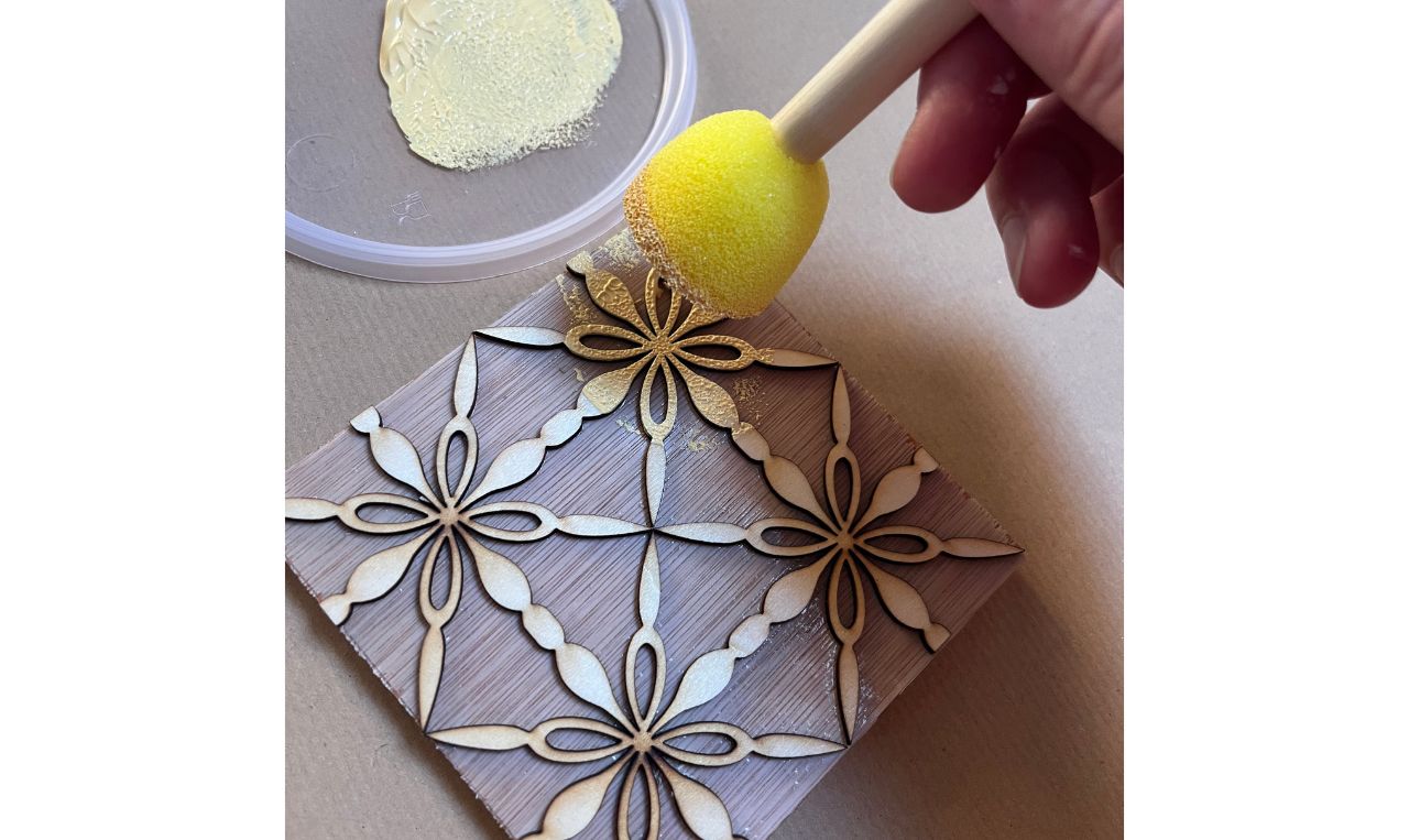 Inpakpapier zelf stempelen @Libelle Winterfair - 13/11 om 13.45 u - Foto