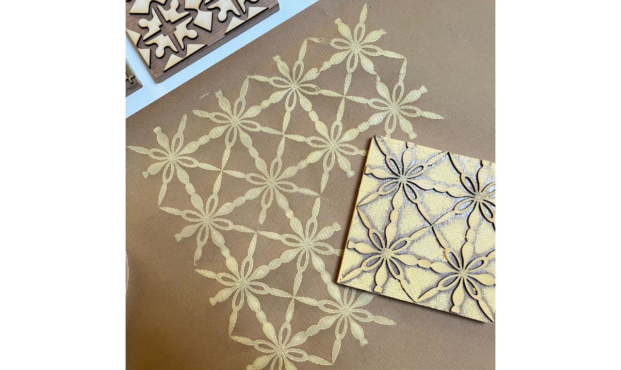 Inpakpapier zelf stempelen @Libelle Winterfair - 14/11 om 15.15 u - Foto